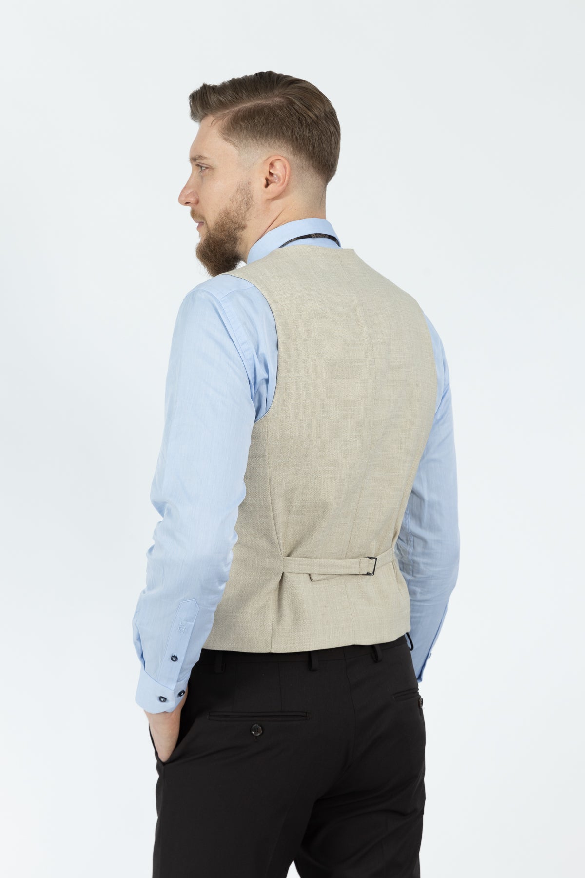 COSTUM CU VESTA SLIM FIT D'S DAMAT - Bej