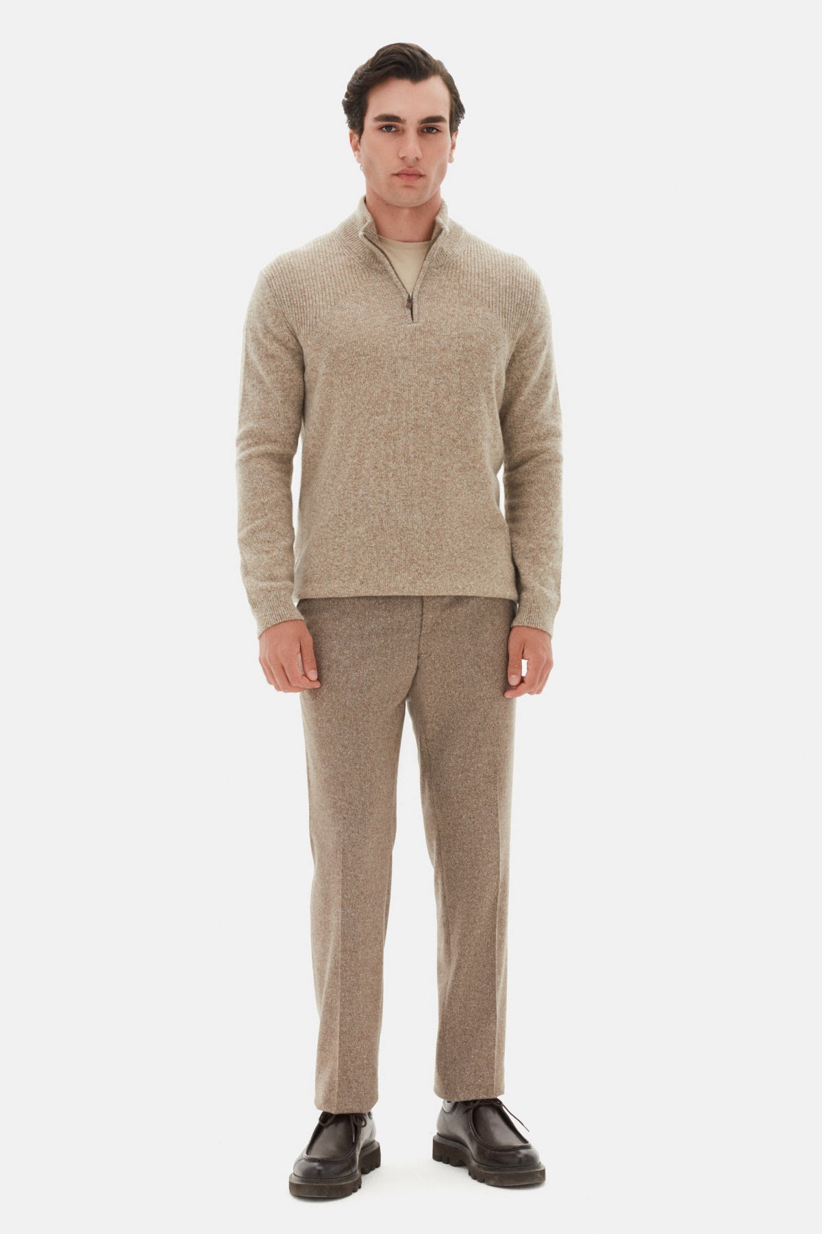 PULOVER REGULAR FIT D'S DAMAT - Bej