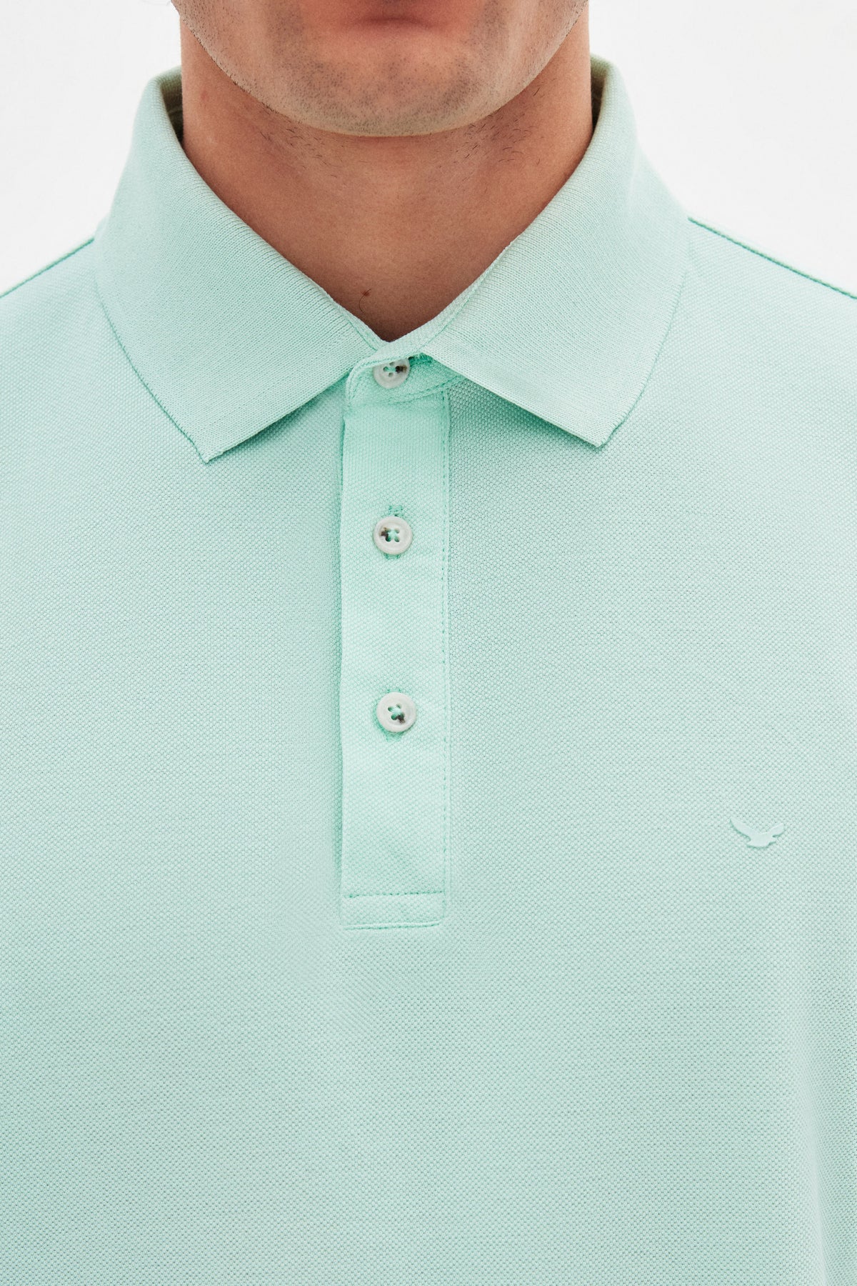 TRICOU REGULAR FIT D'S DAMAT - Mentă Bio