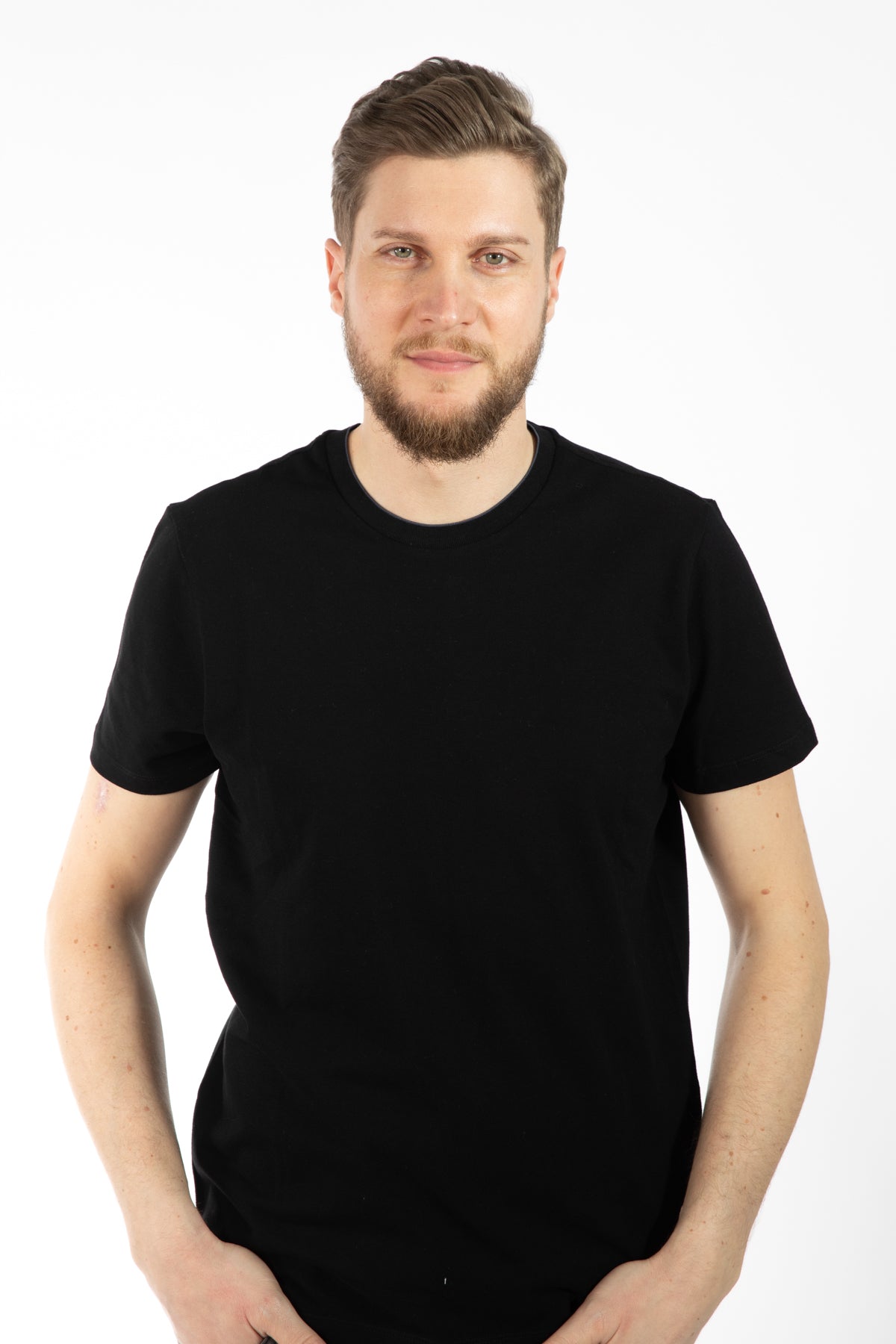 TRICOU REGULAR FIT D'S DAMAT - Negru