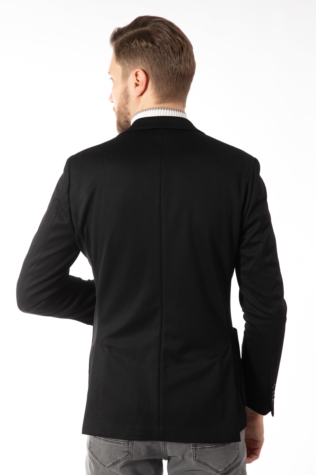 SACOU SLIM FIT D'S DAMAT - Negru
