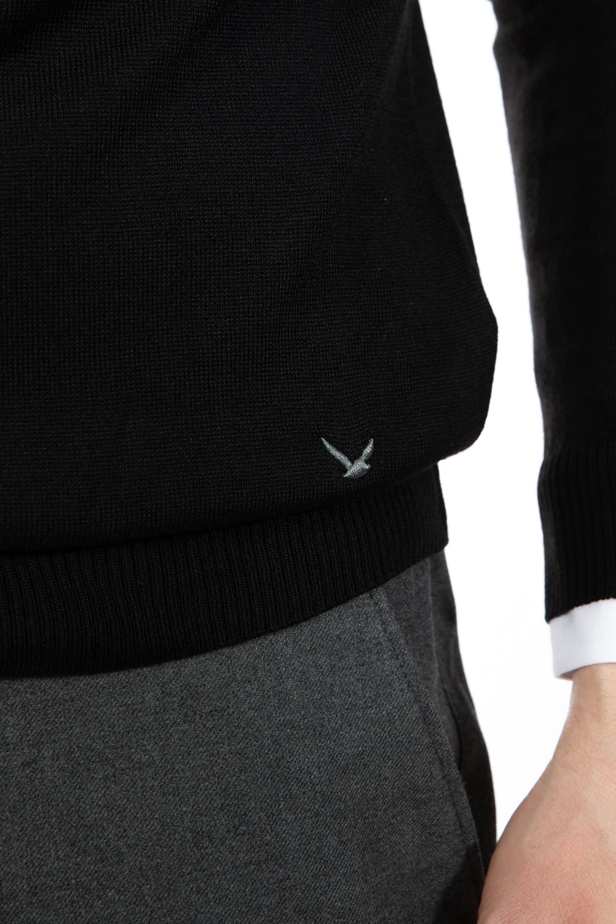 PULOVER REGULAR FIT D'S DAMAT - Negru