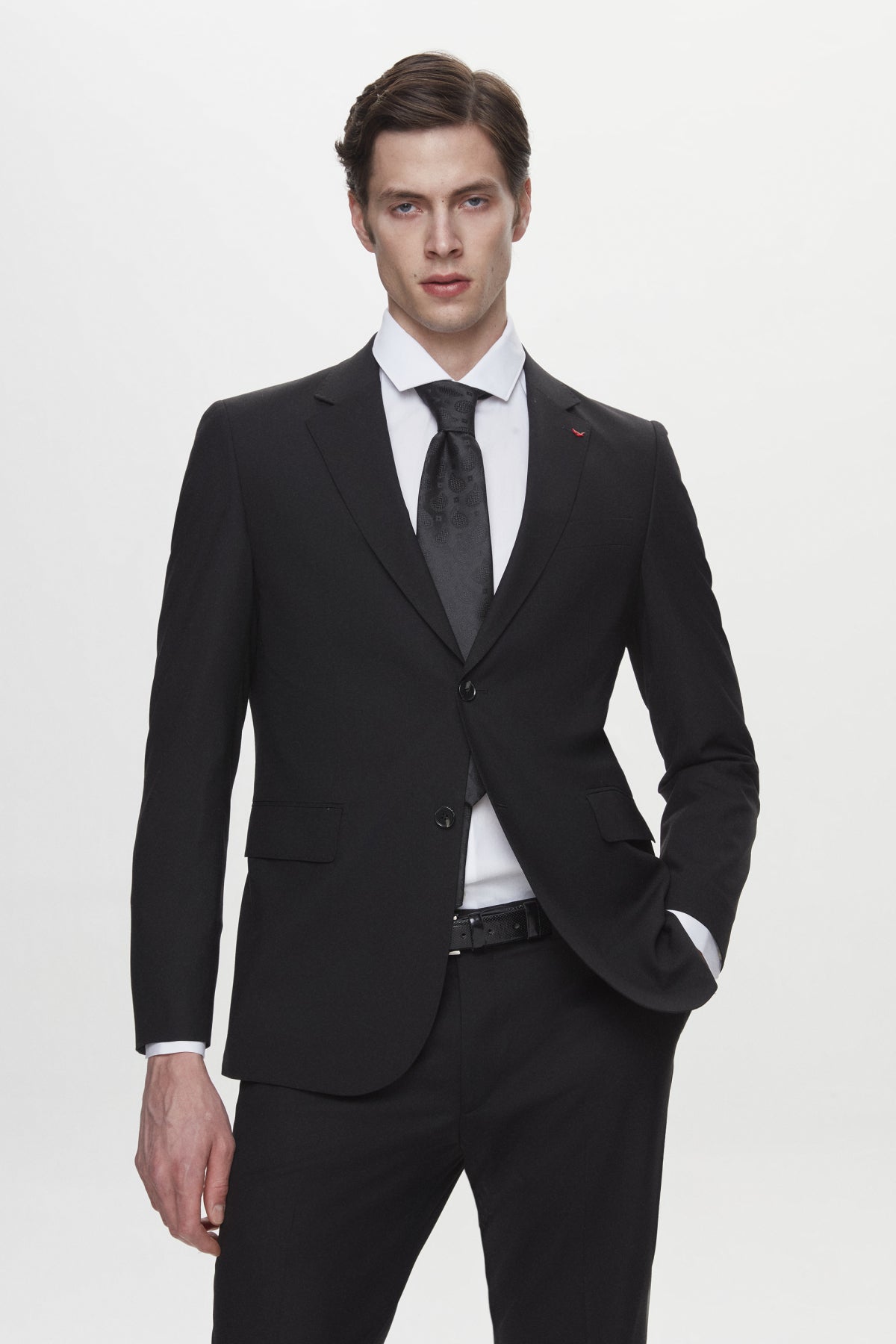 COSTUM REGULAR FIT D'S DAMAT - Negru