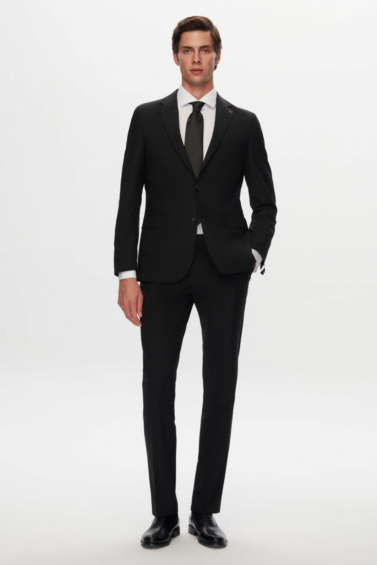 COSTUM D'S DAMAT SLIM FIT - Negru