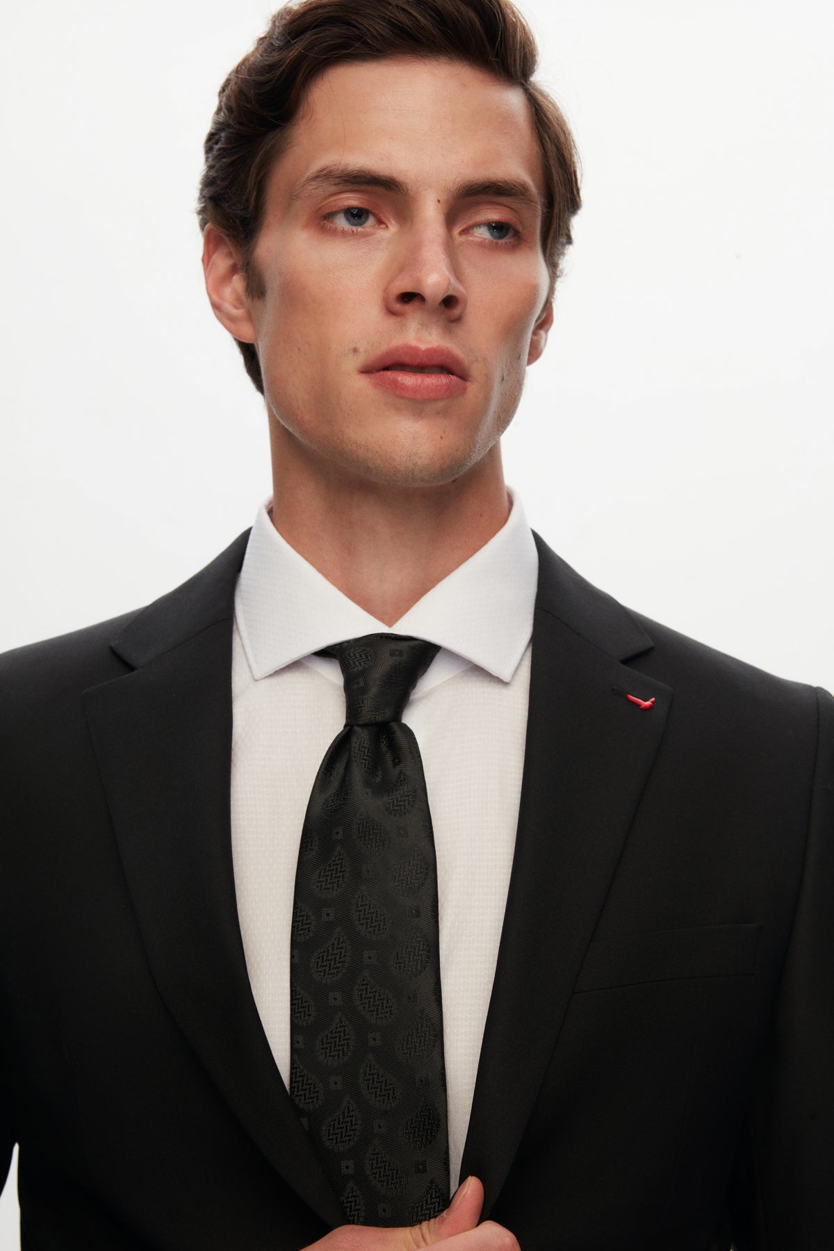 COSTUM D'S DAMAT SLIM FIT - Negru