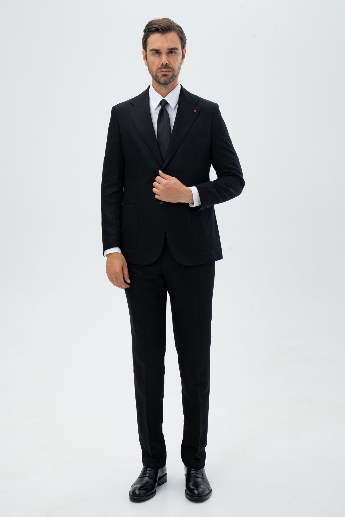 COSTUM REGULAR FIT D'S DAMAT - Negru