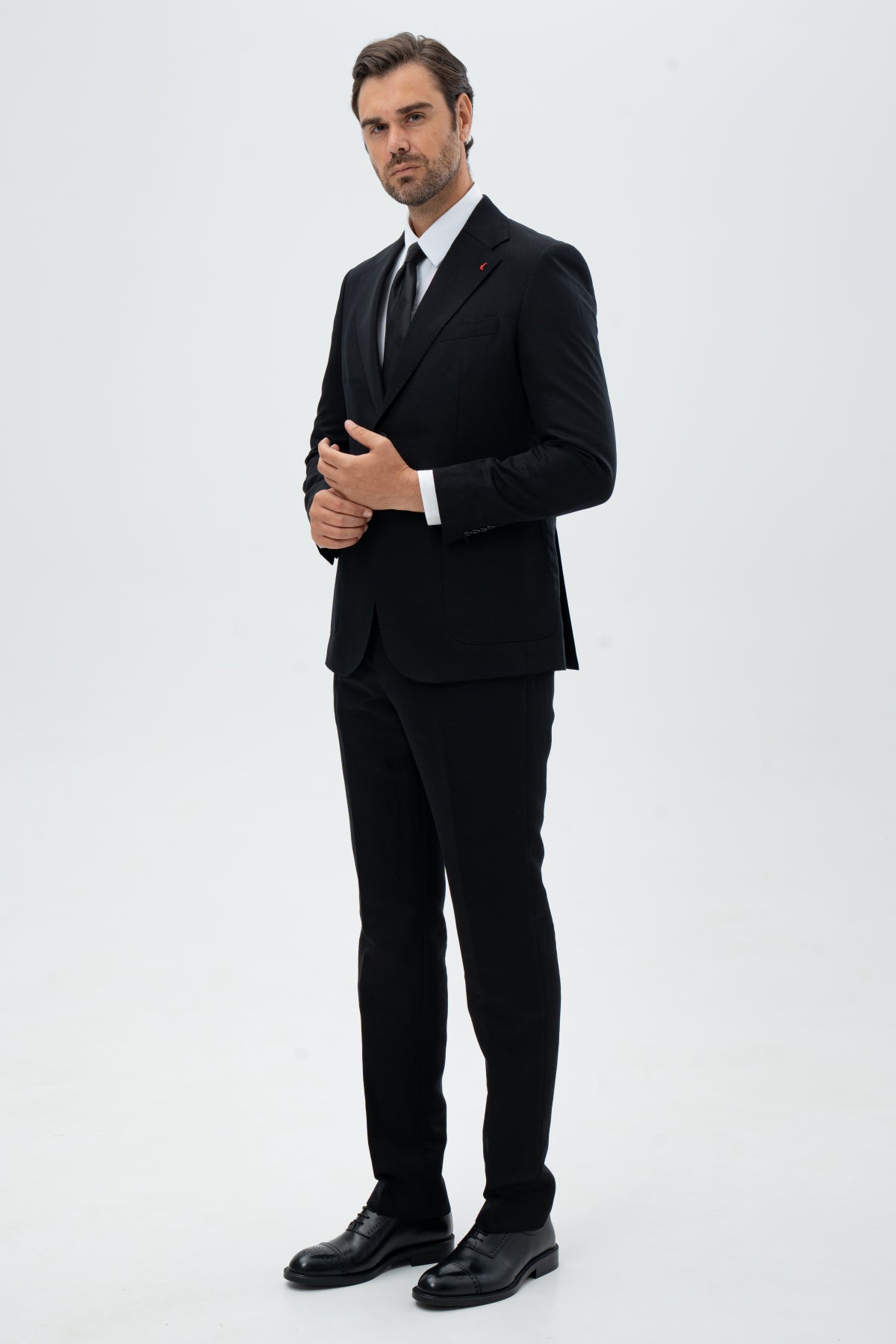 COSTUM REGULAR FIT D'S DAMAT - Negru