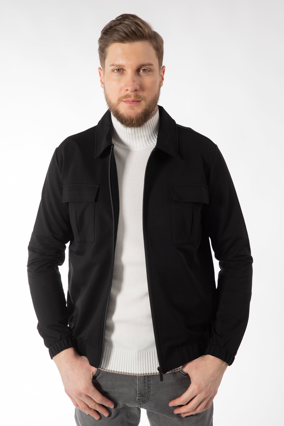 HANORAC REGULAR FIT D'S DAMAT - Negru