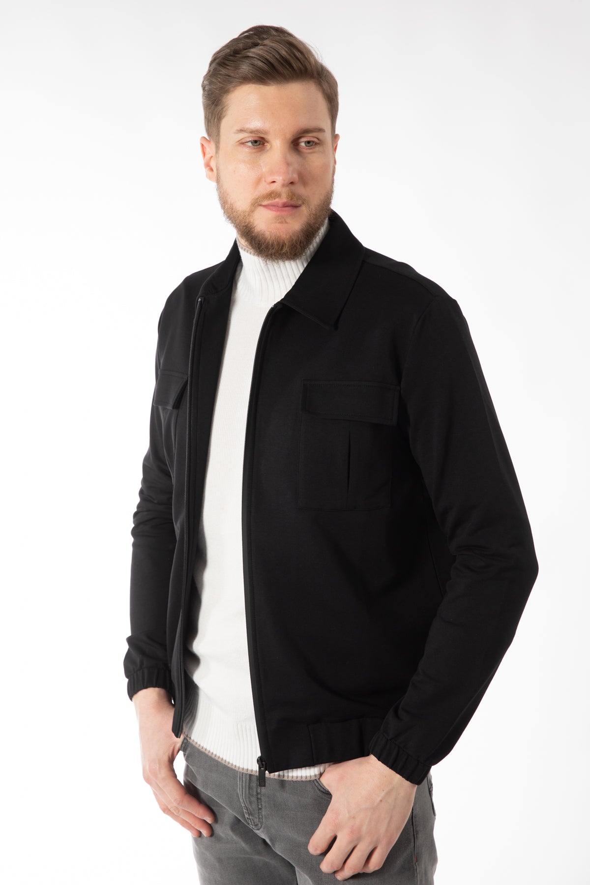 HANORAC REGULAR FIT D'S DAMAT - Negru