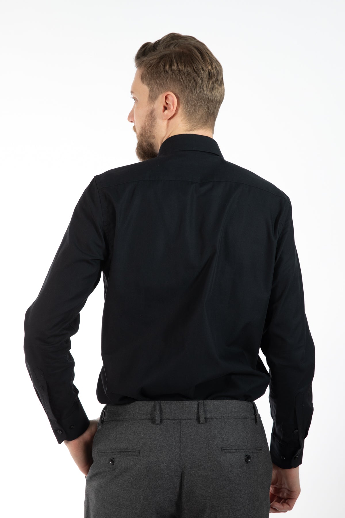 CAMASA SLIM FIT D'S DAMAT - Negru