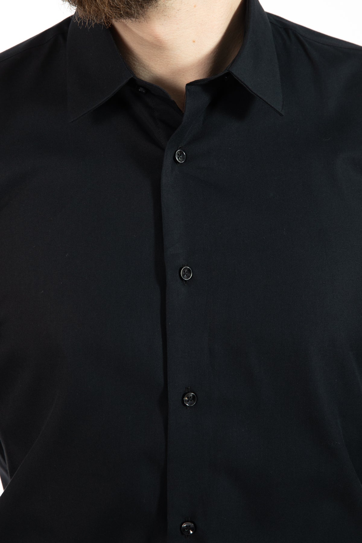 CAMASA SLIM FIT D'S DAMAT - Negru