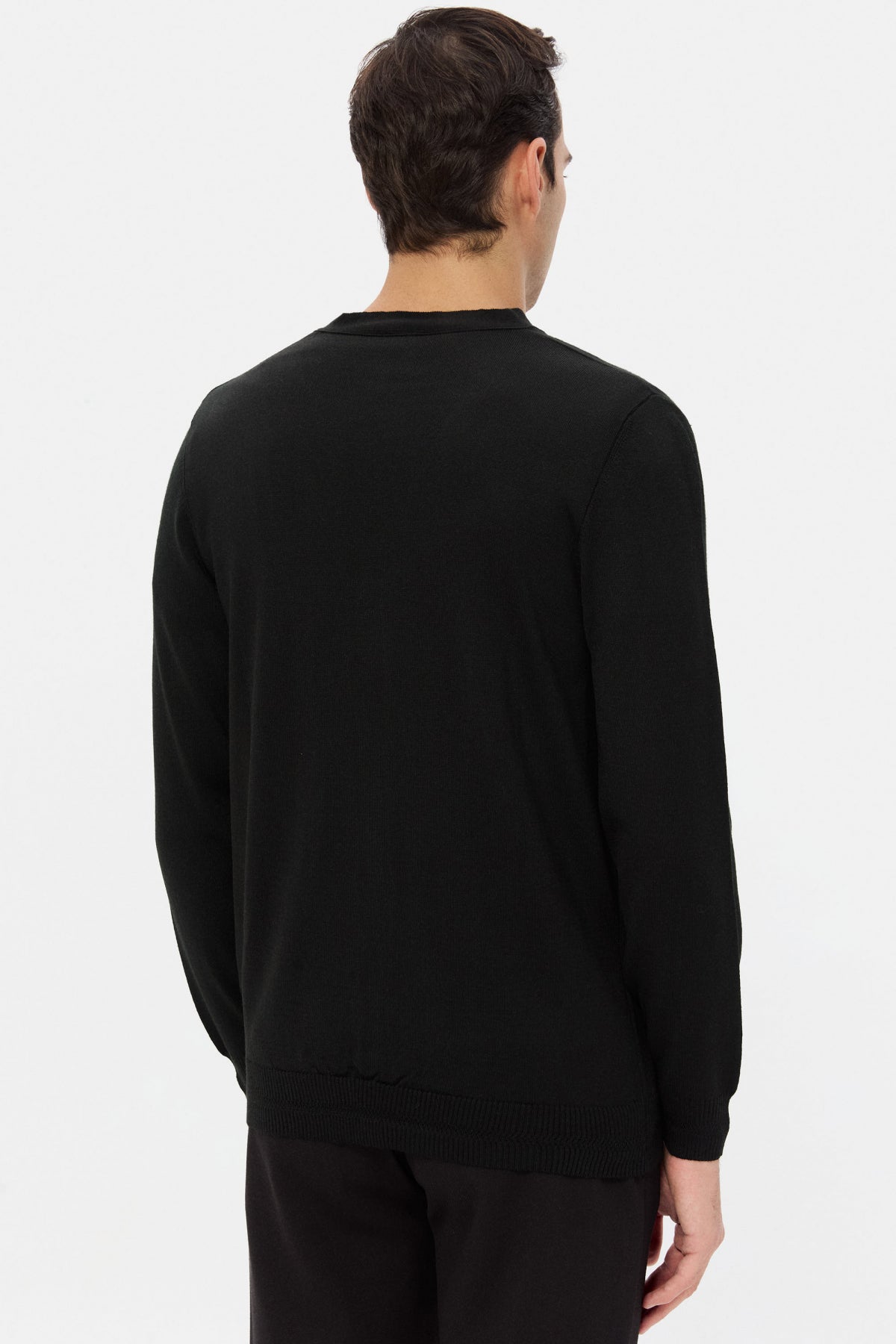 PULOVER REGULAR FIT D'S DAMAT - Negru