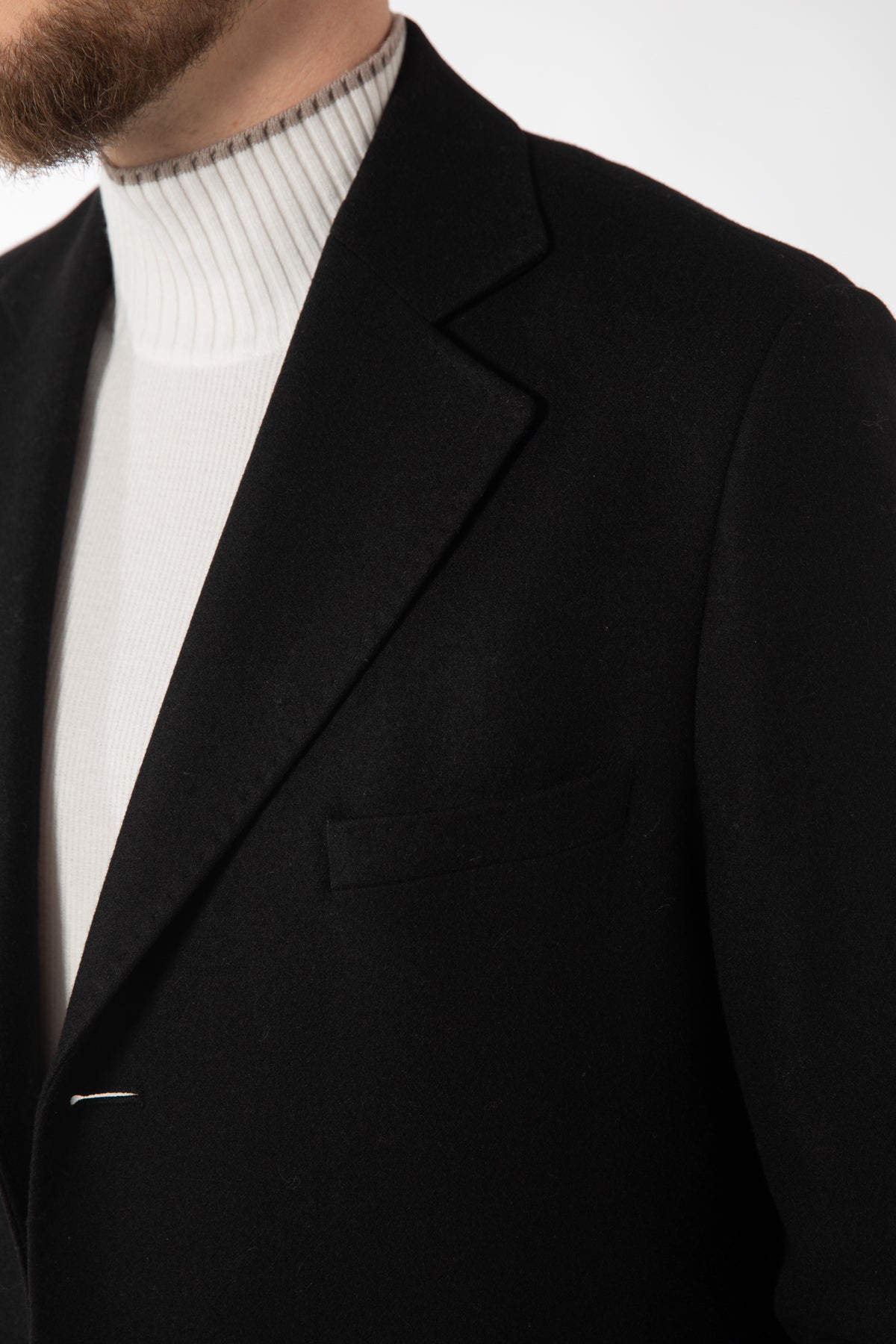 PALTON SLIM FIT D'S DAMAT - Negru