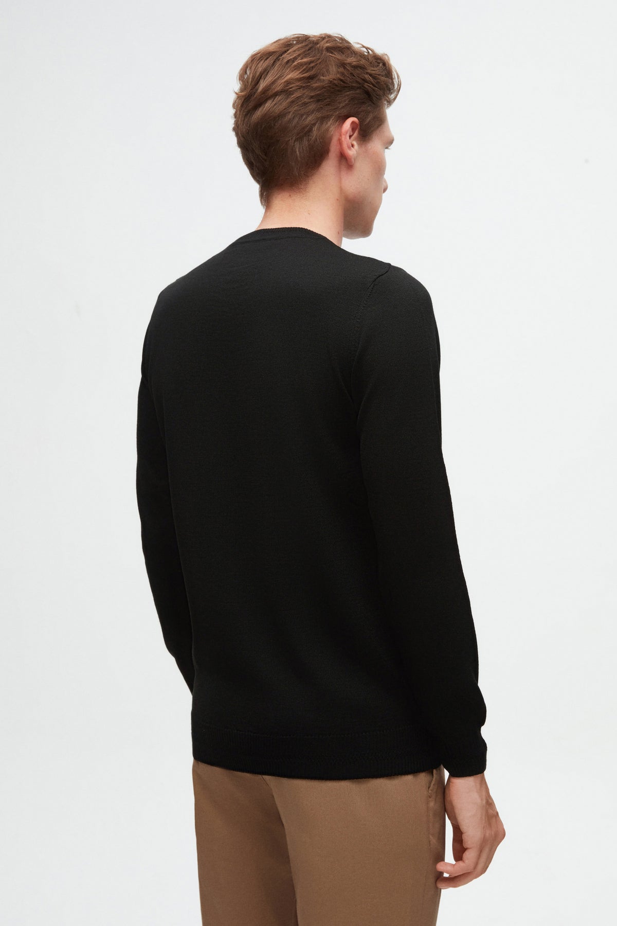 PULOVER REGULAR FIT D'S DAMAT - Negru