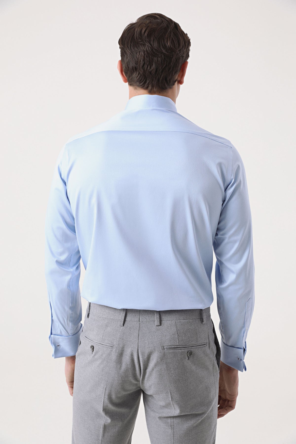 CAMASA CU BUTONI D'S DAMAT REGULAR FIT - Bleu