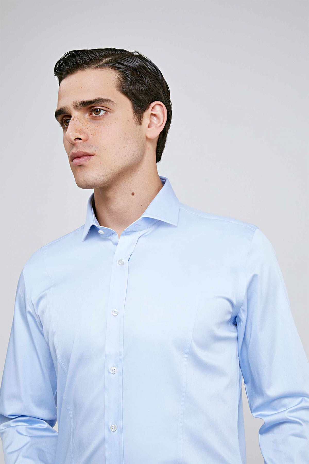 CAMASA CU BUTONI D'S DAMAT SLIM FIT - Bleu
