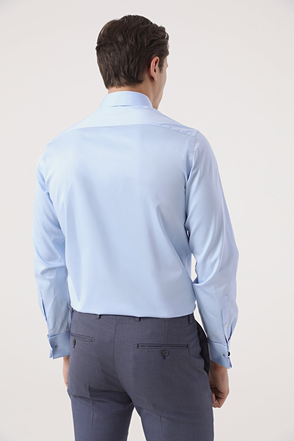 CAMASA CU BUTONI D'S DAMAT SLIM FIT - Bleu