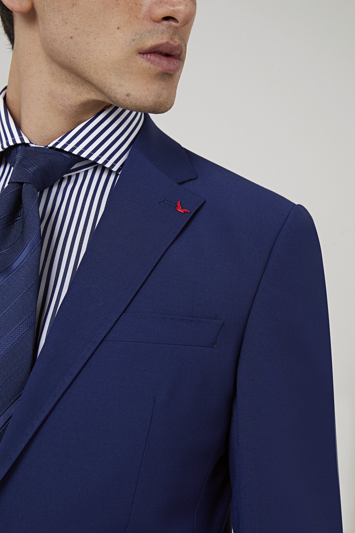 COSTUM D'S DAMAT SLIM FIT - Albastru