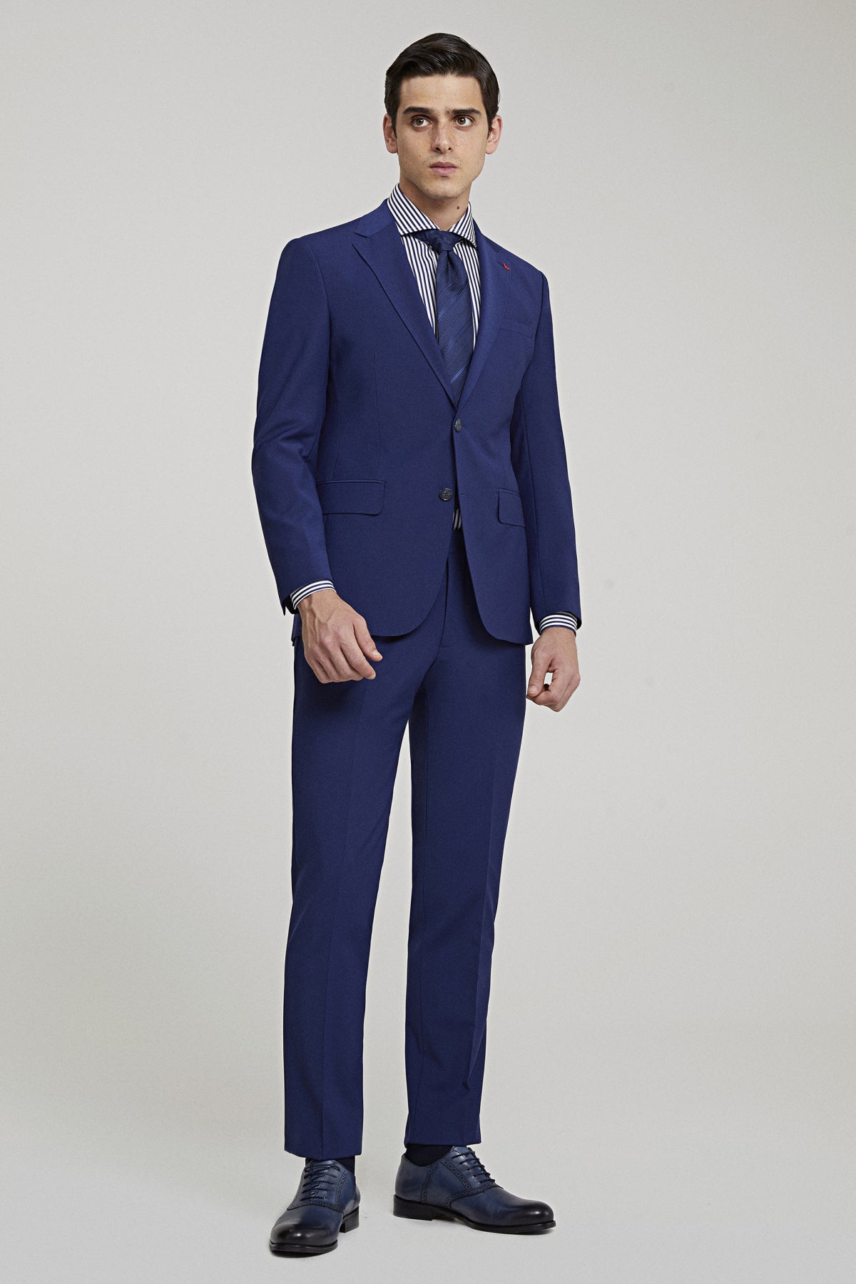 COSTUM D'S DAMAT SLIM FIT - Albastru