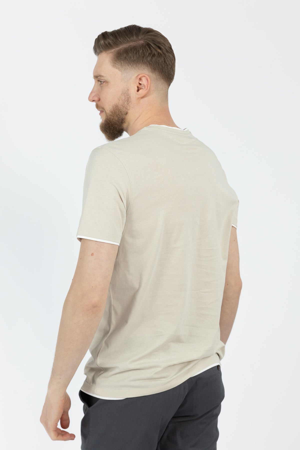 TRICOU REGULAR FIT D'S DAMAT - Ecru