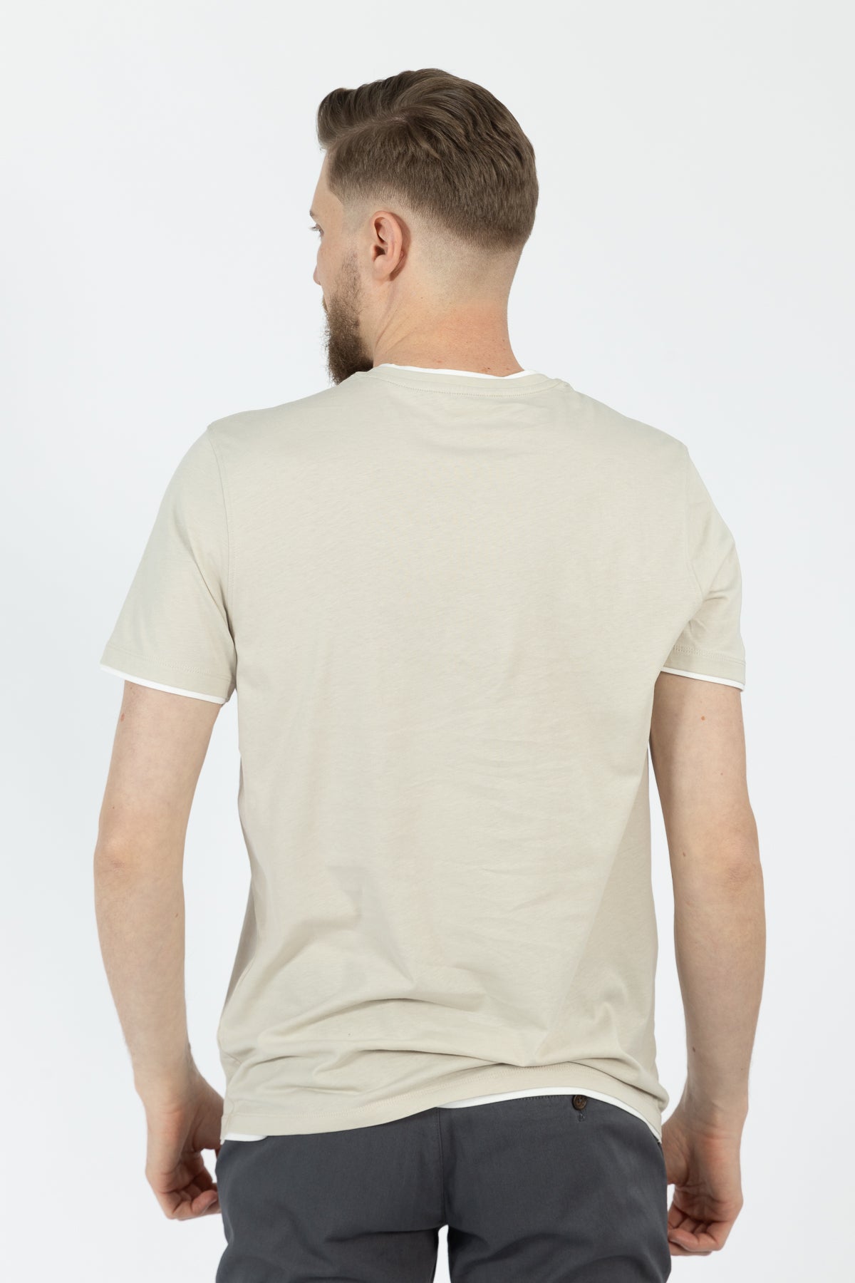 TRICOU REGULAR FIT D'S DAMAT - Ecru