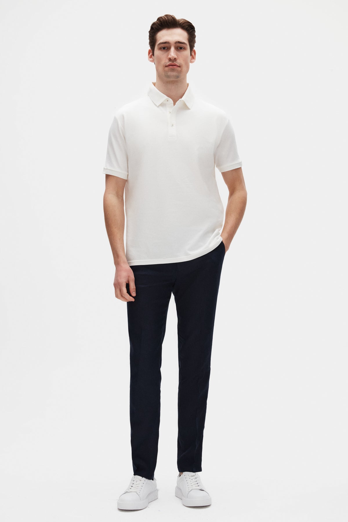 TRICOU REGULAR FIT D'S DAMAT - Ecru
