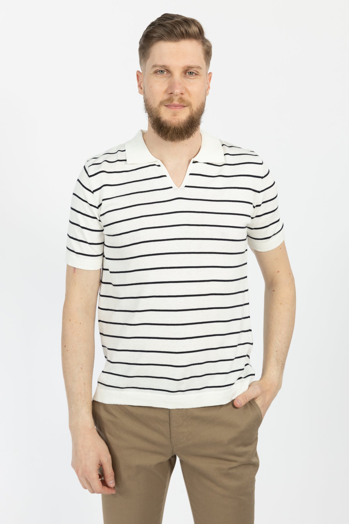 TRICOU REGULAR FIT D'S DAMAT - Ecru