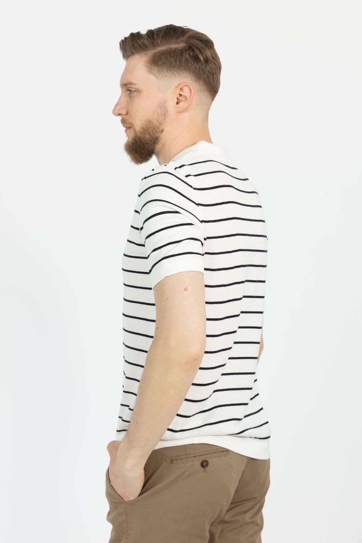 TRICOU REGULAR FIT D'S DAMAT - Ecru