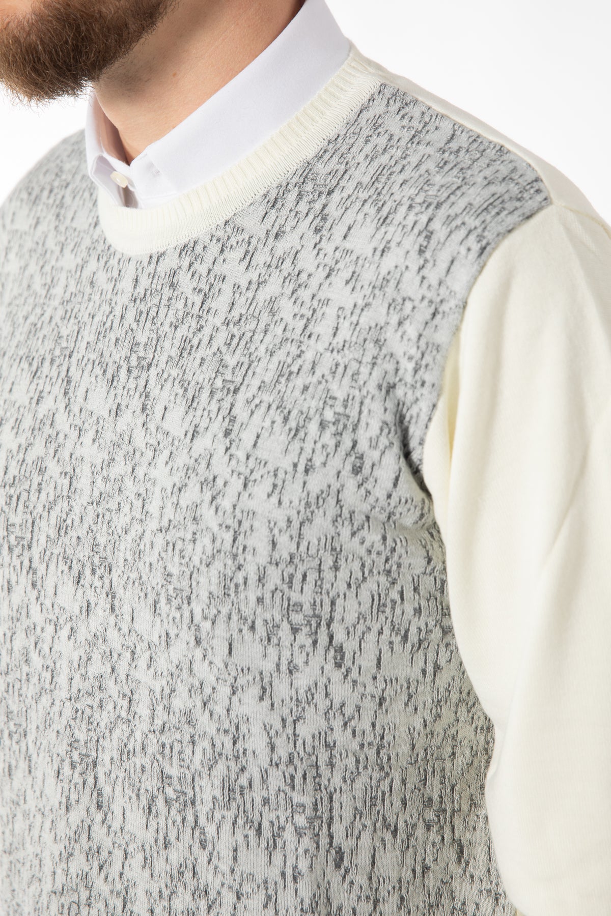 PULOVER REGULAR FIT D'S DAMAT - Ecru