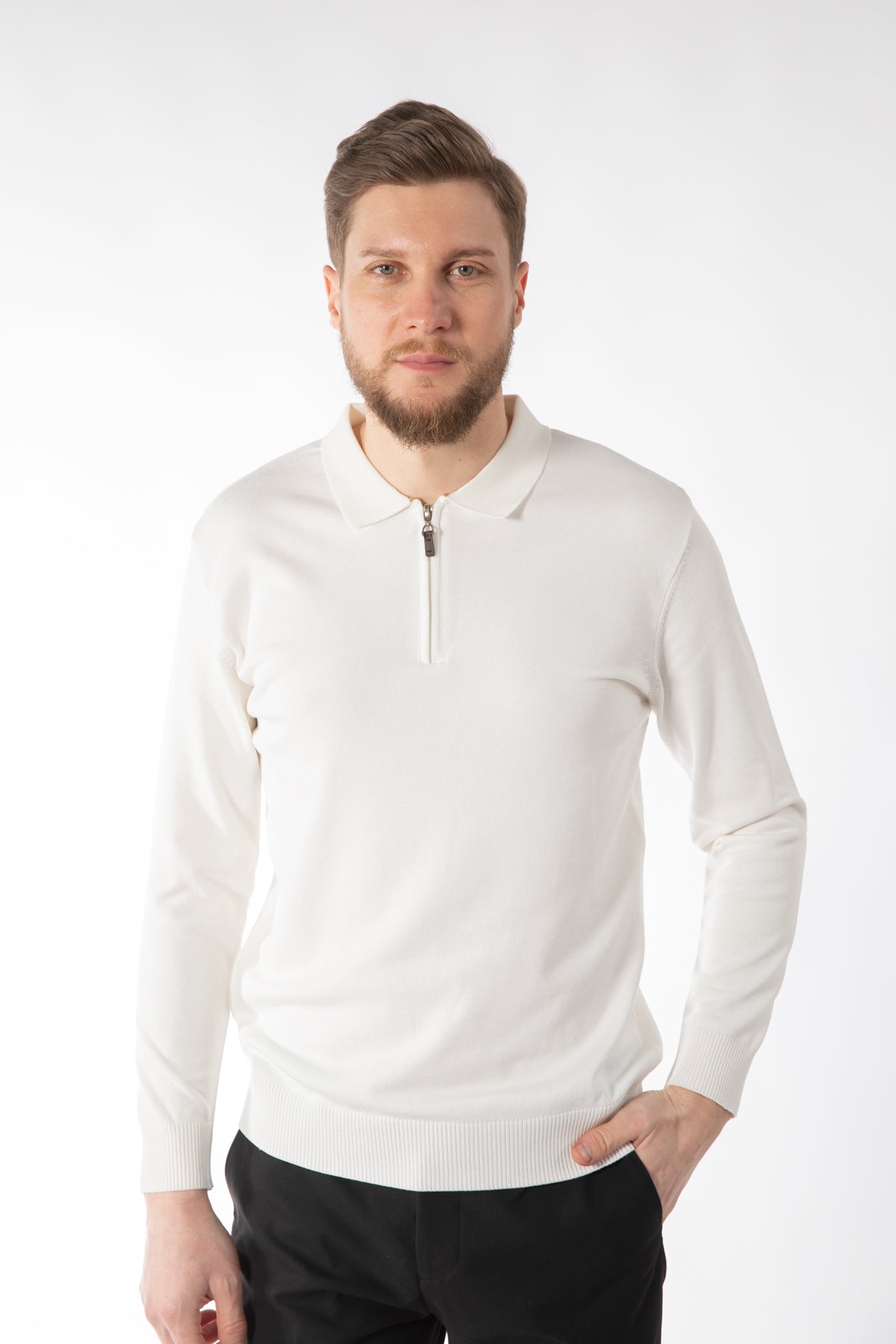 PULOVER REGULAR FIT D'S DAMAT - Ecru