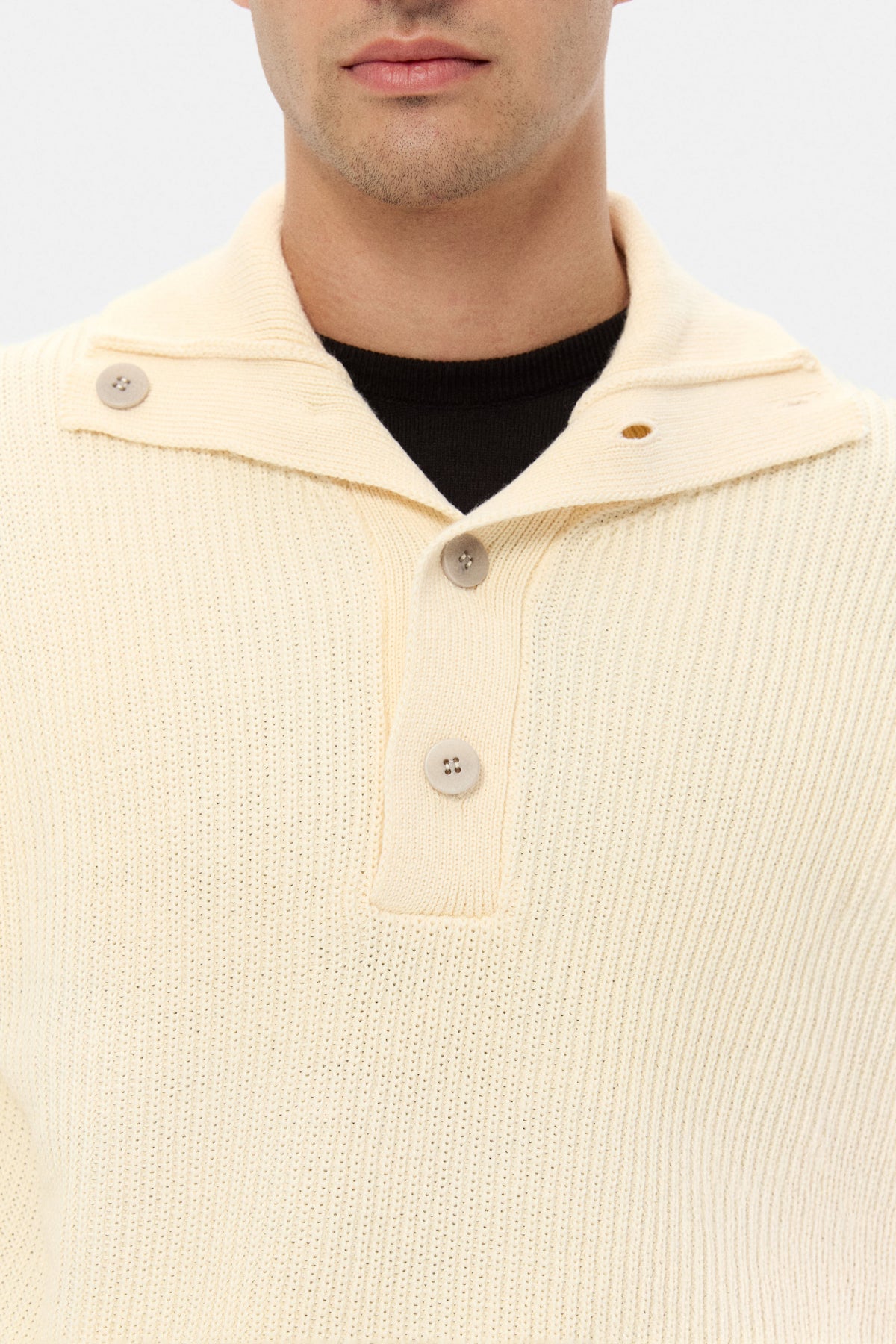 PULOVER REGULAR FIT D'S DAMAT - Ecru