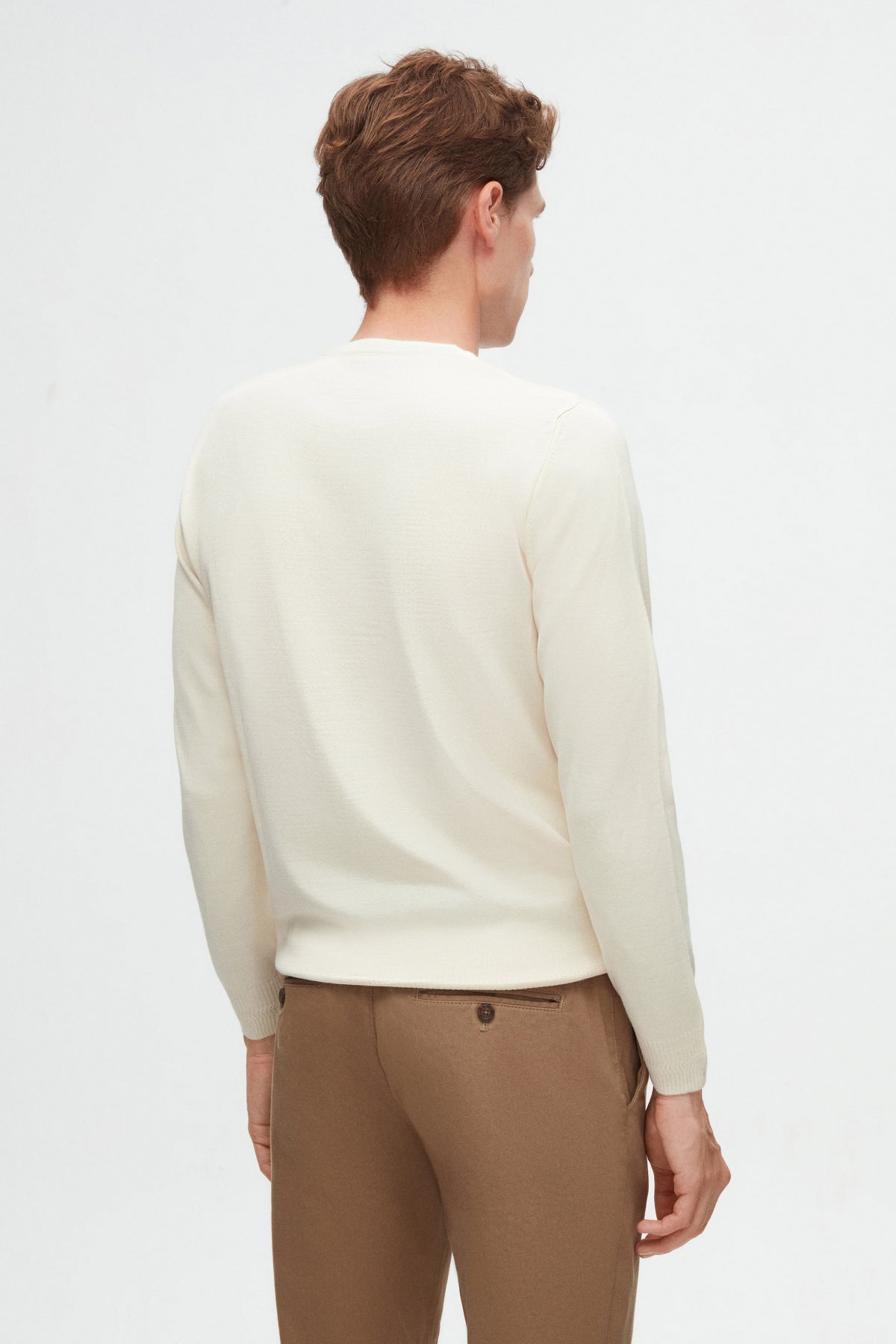 PULOVER REGULAR FIT D'S DAMAT - Ecru