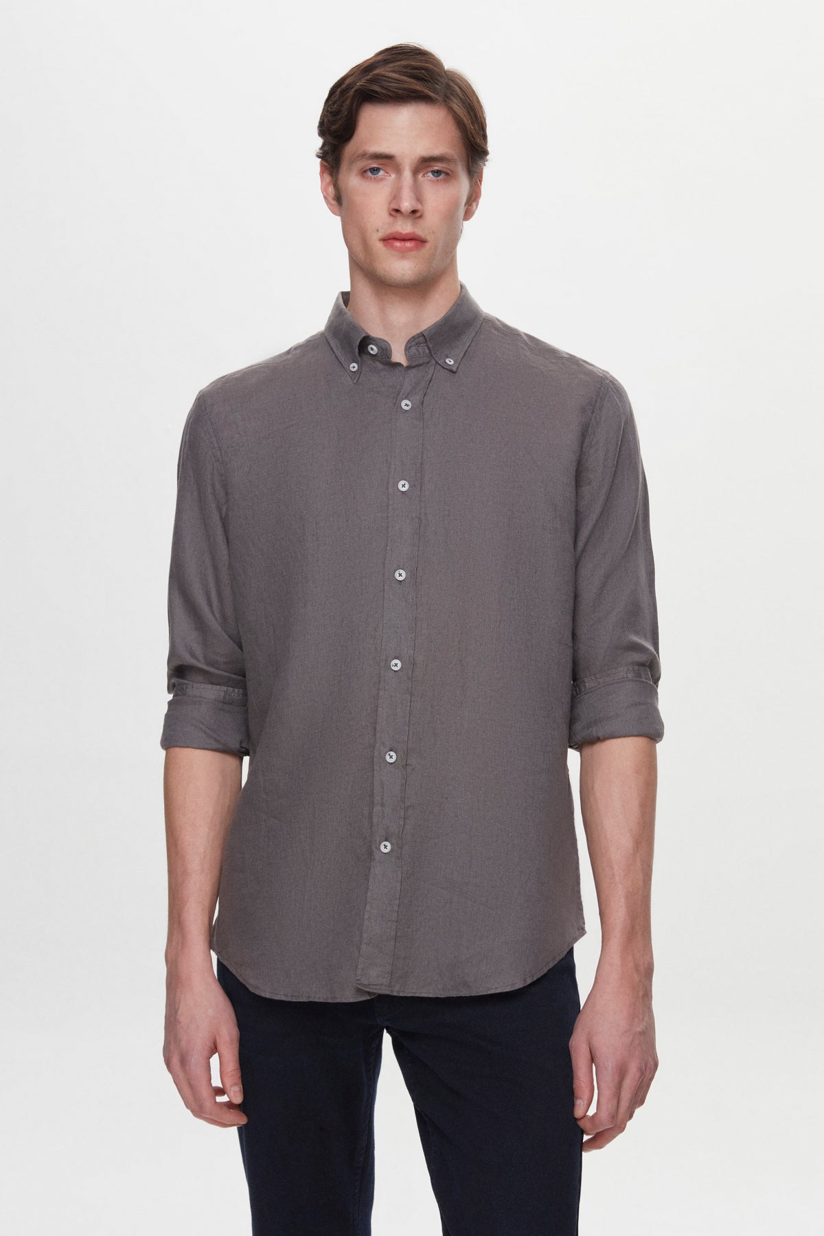 CAMASA REGULAR FIT D'S DAMAT - Gri Petrol