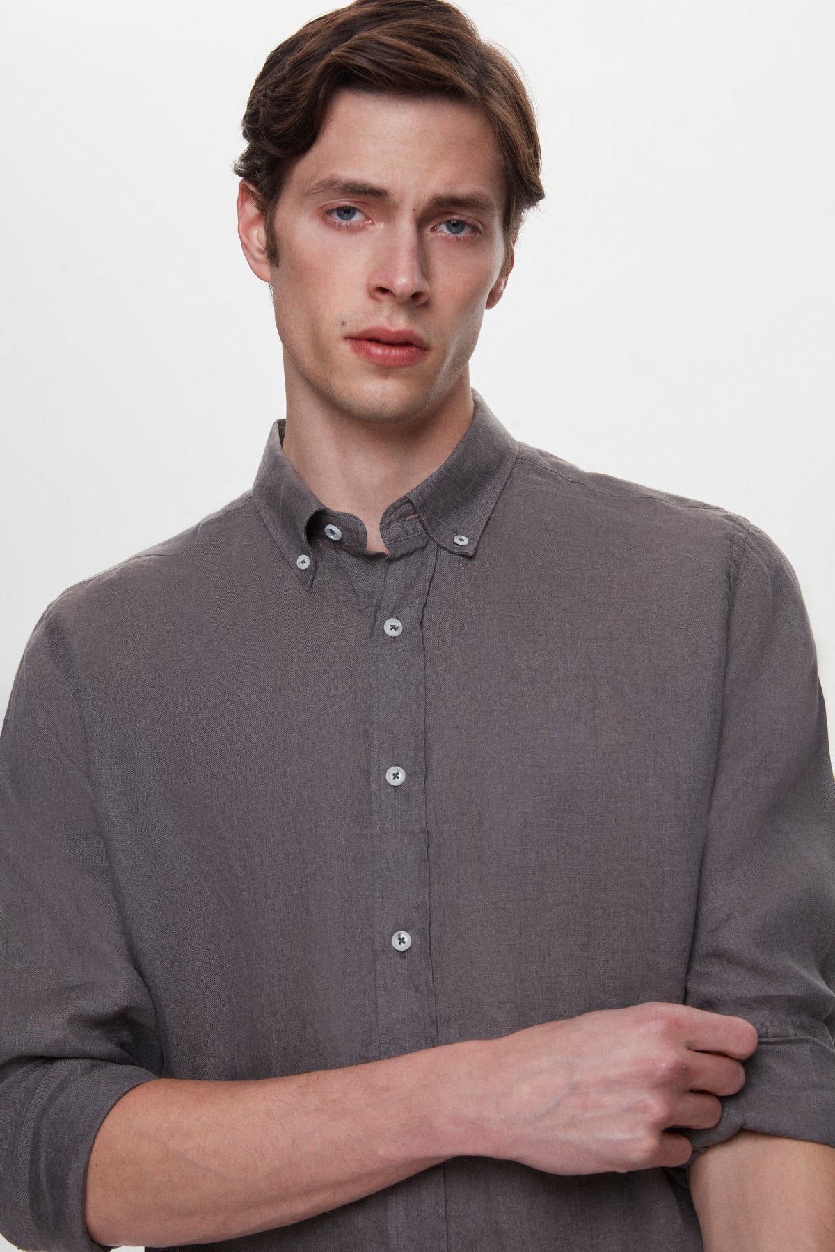 CAMASA REGULAR FIT D'S DAMAT - Gri Petrol