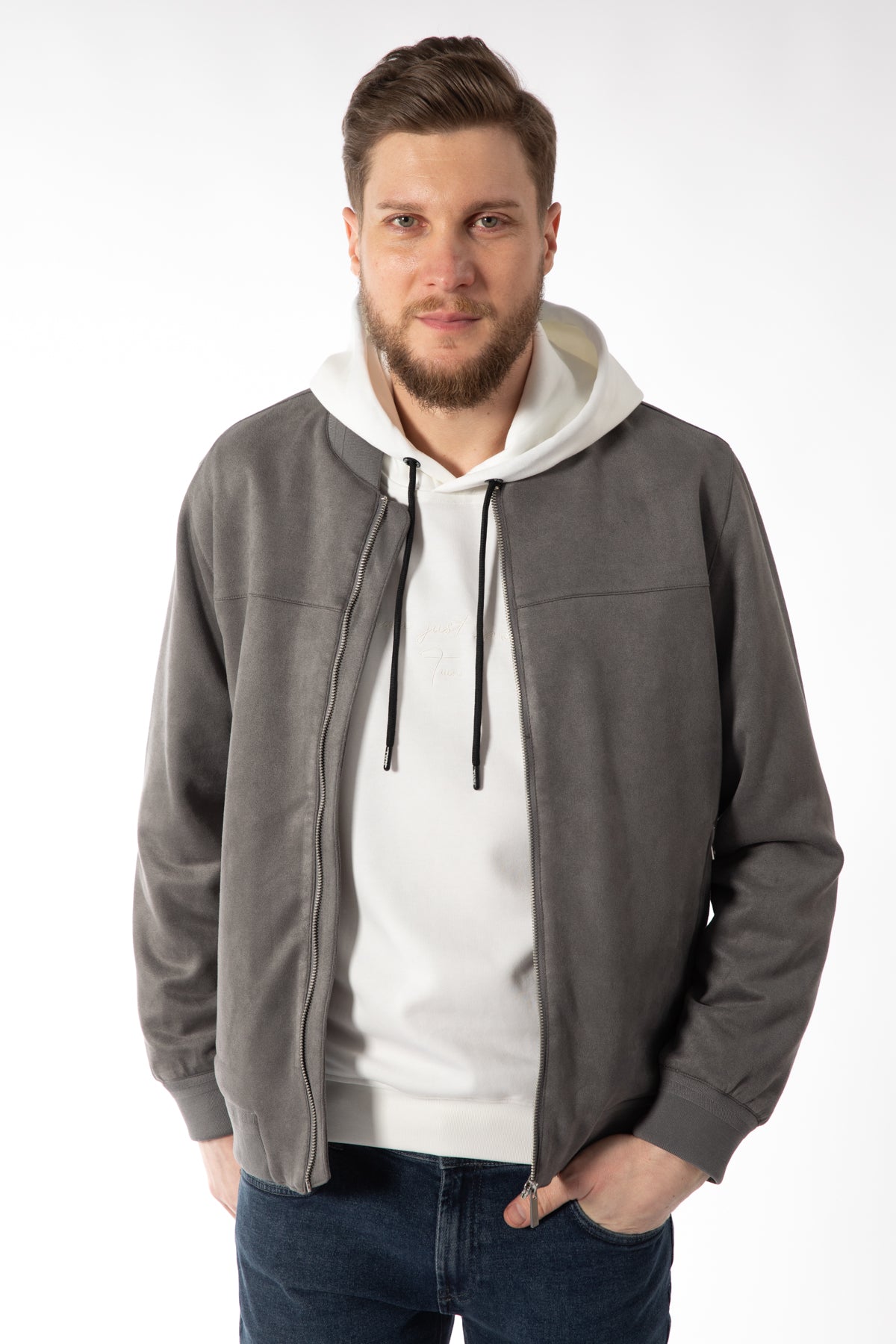 GEACA REGULAR FIT D'S DAMAT - Gri