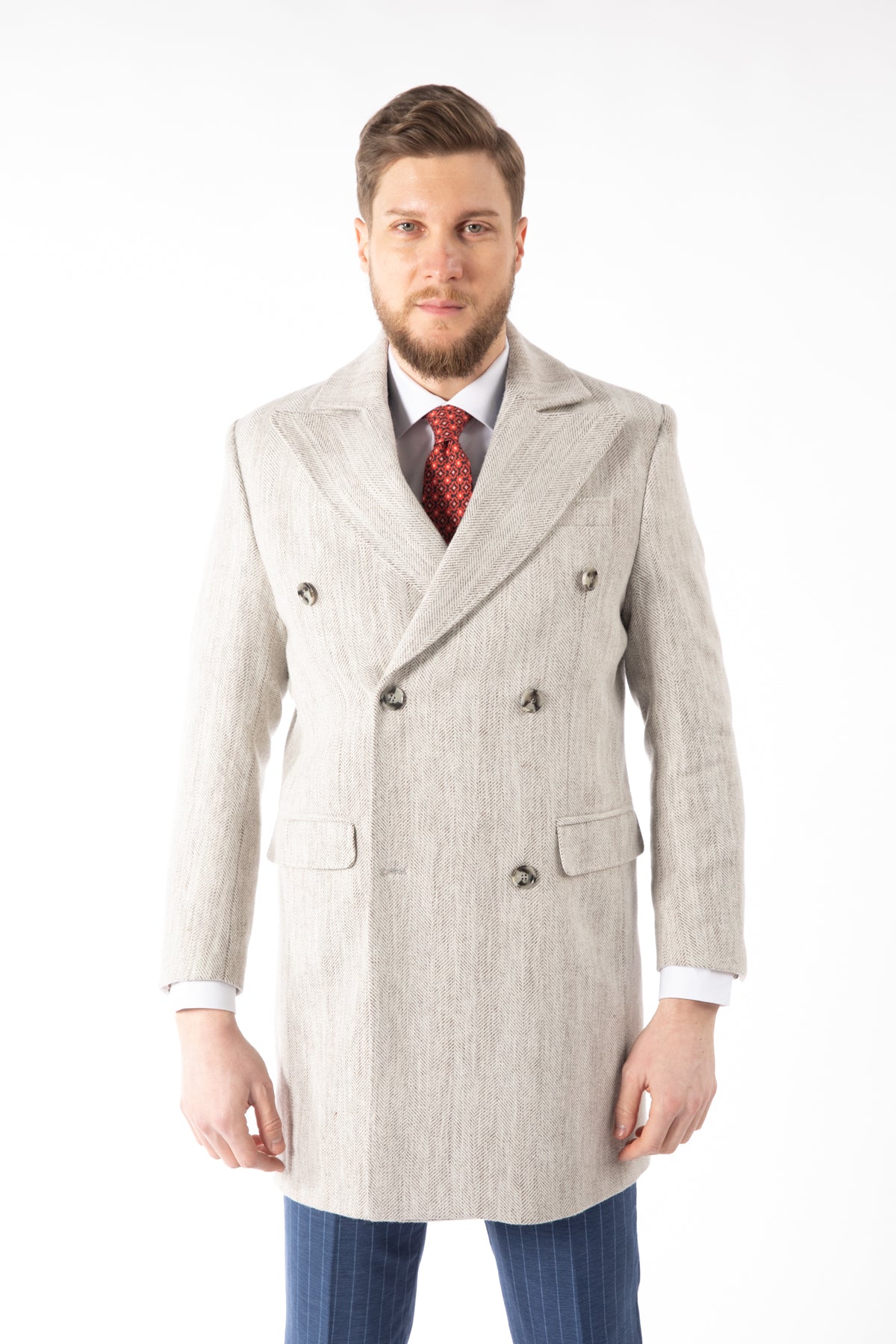 PALTON SLIM FIT D'S DAMAT - Gri