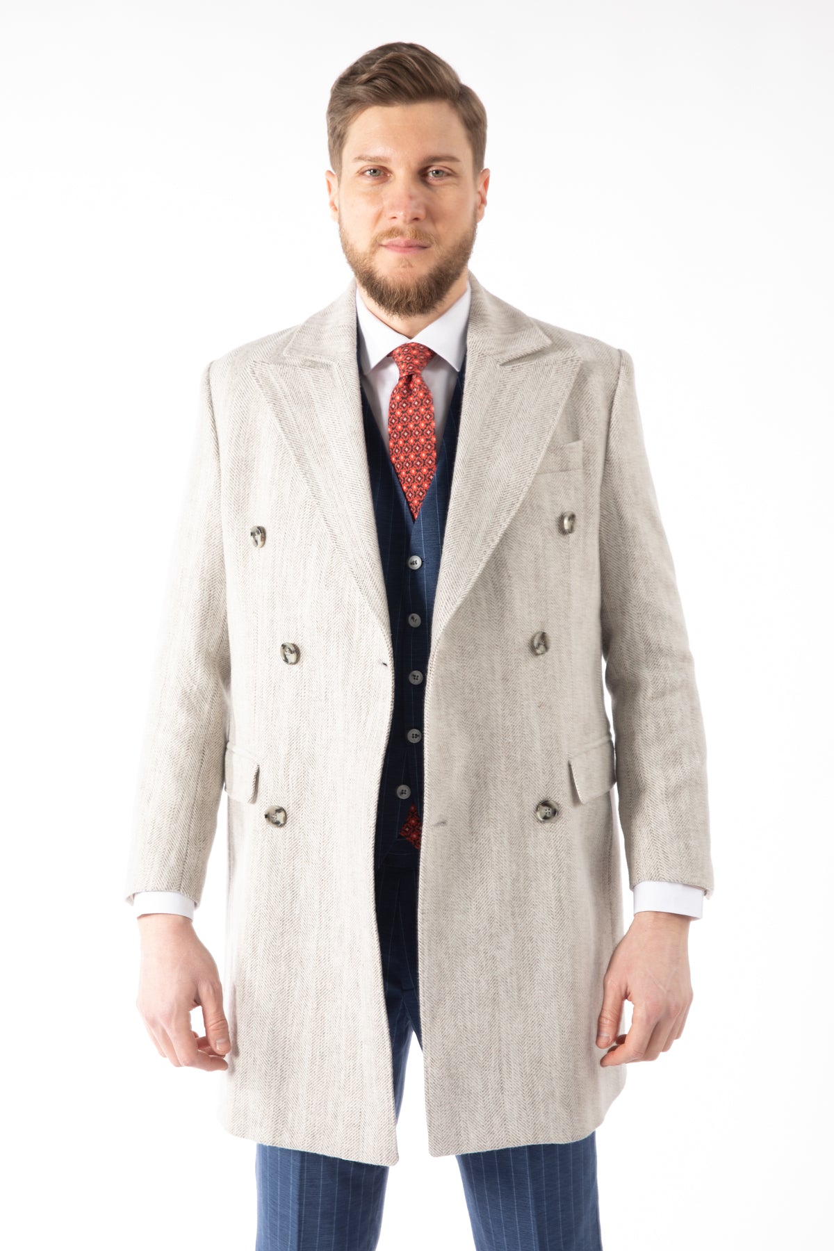PALTON SLIM FIT D'S DAMAT - Gri