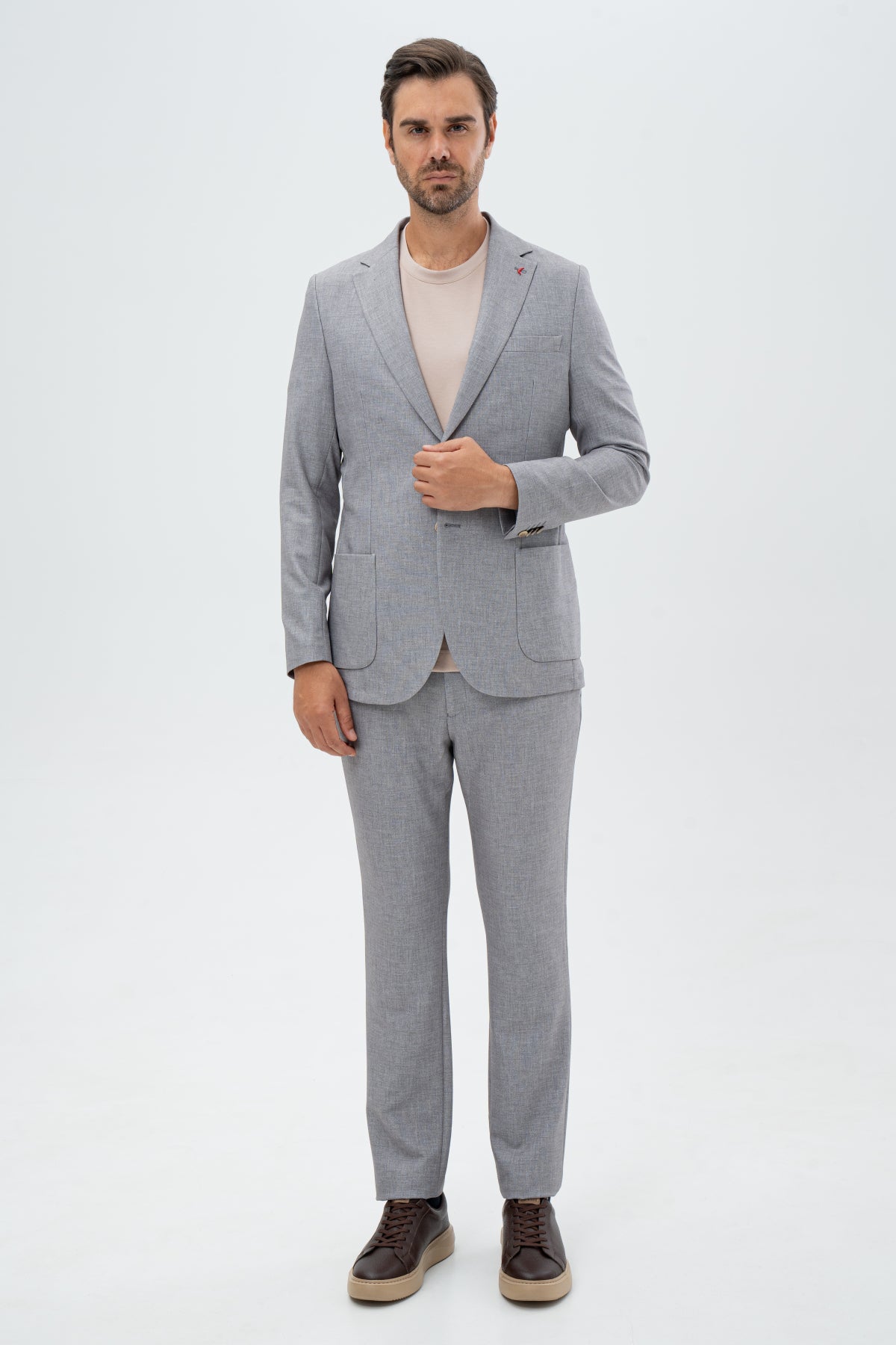 COSTUM SLIM FIT D'S DAMAT - Gri