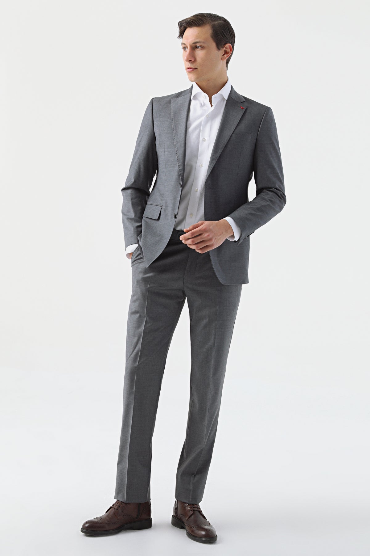 COSTUM D'S DAMAT SLIM FIT - Gri