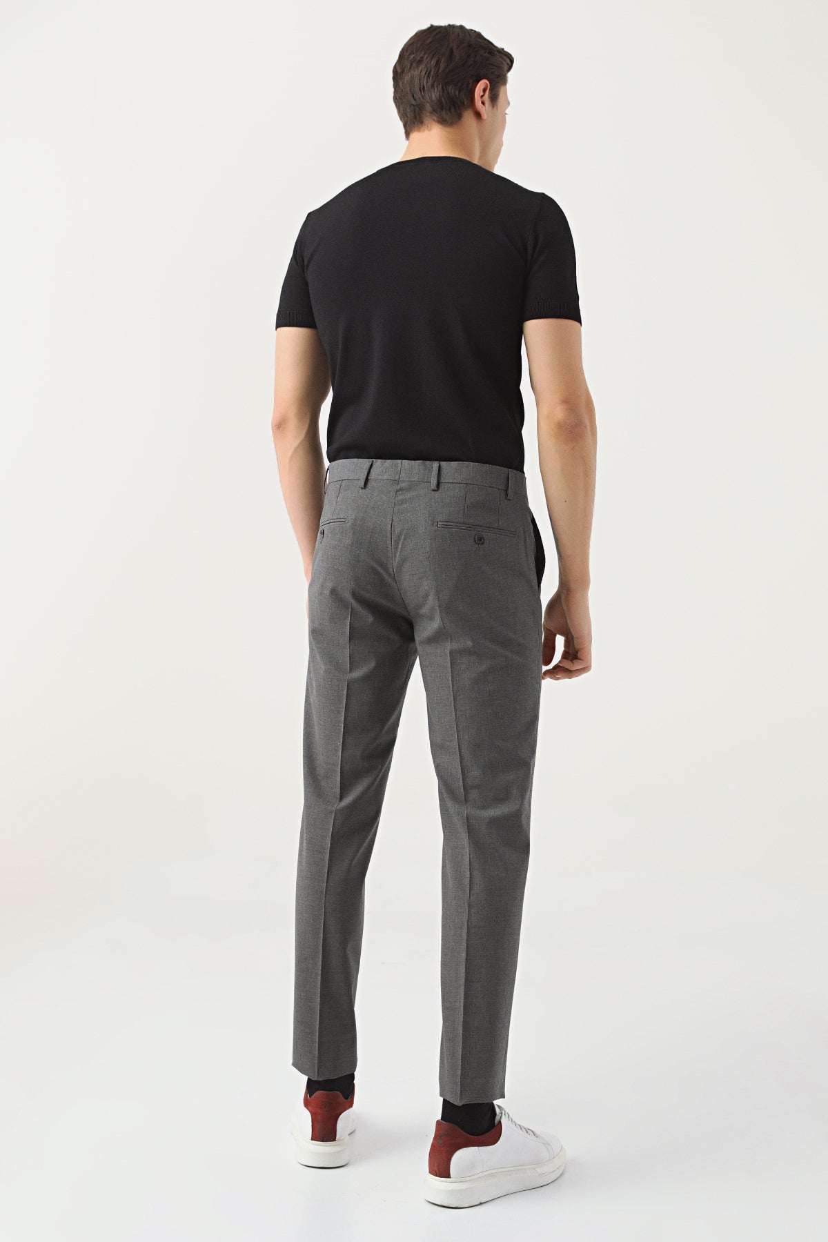 PANTALONI D'S DAMAT REGULAR FIT - Gri