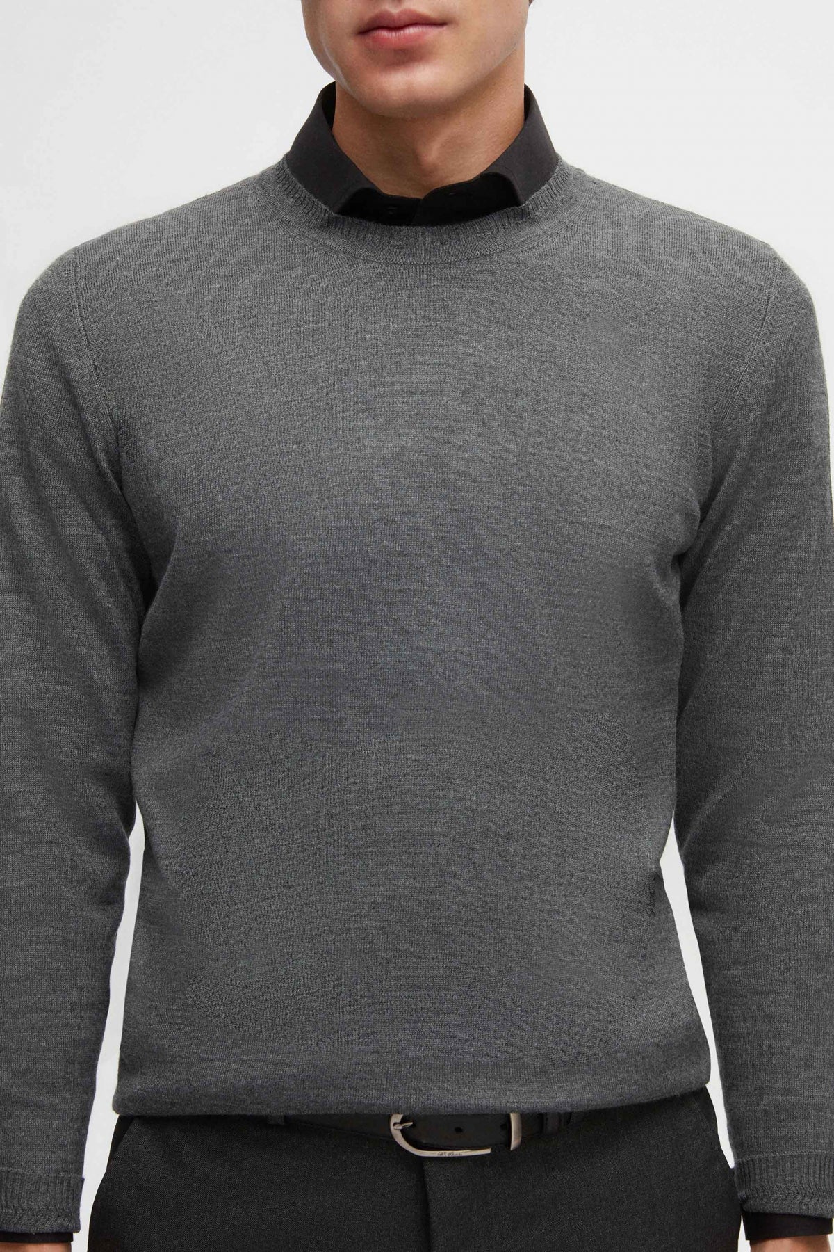 PULOVER REGULAR FIT D'S DAMAT - Gri
