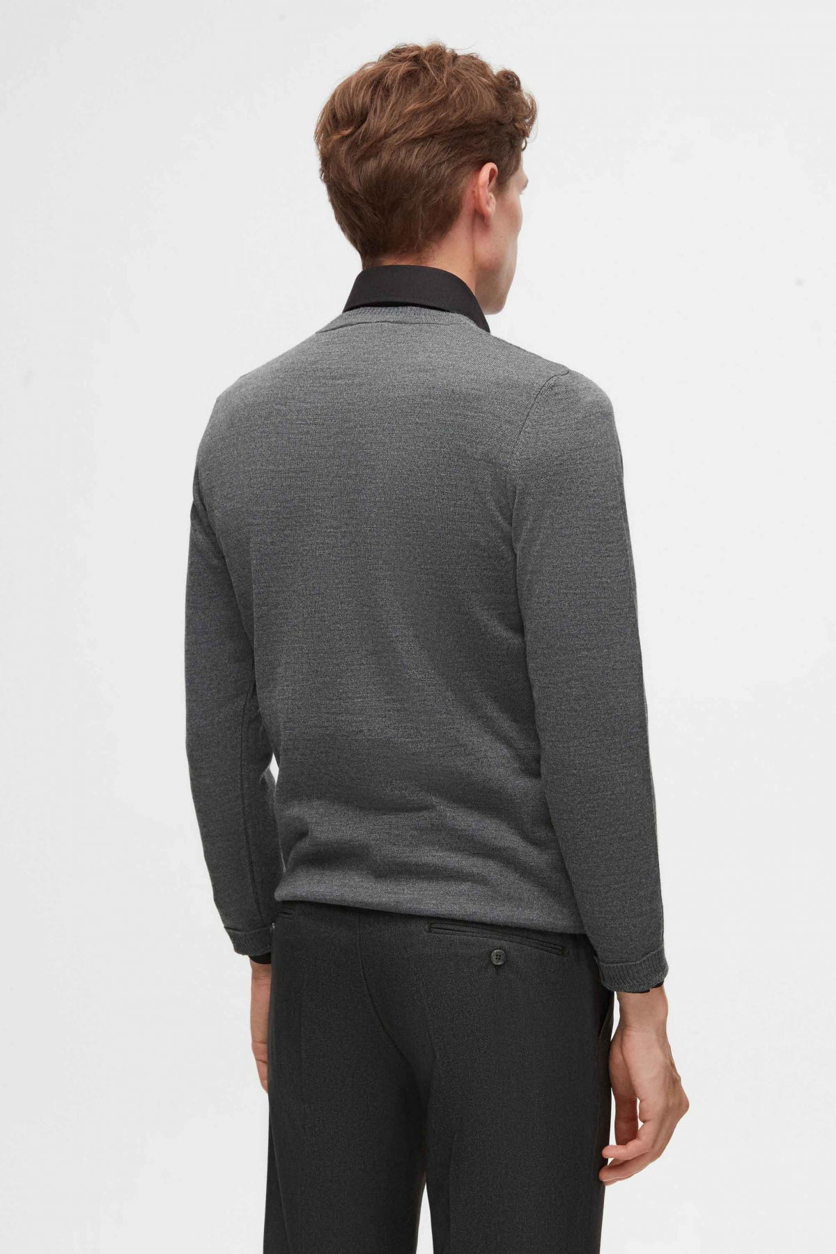 PULOVER REGULAR FIT D'S DAMAT - Gri