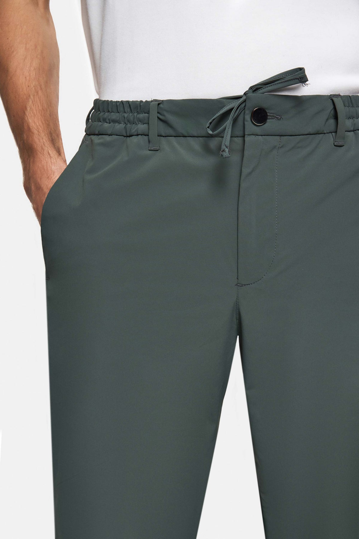 PANTALONI CASUAL SLIM FIT D'S DAMAT - Verde