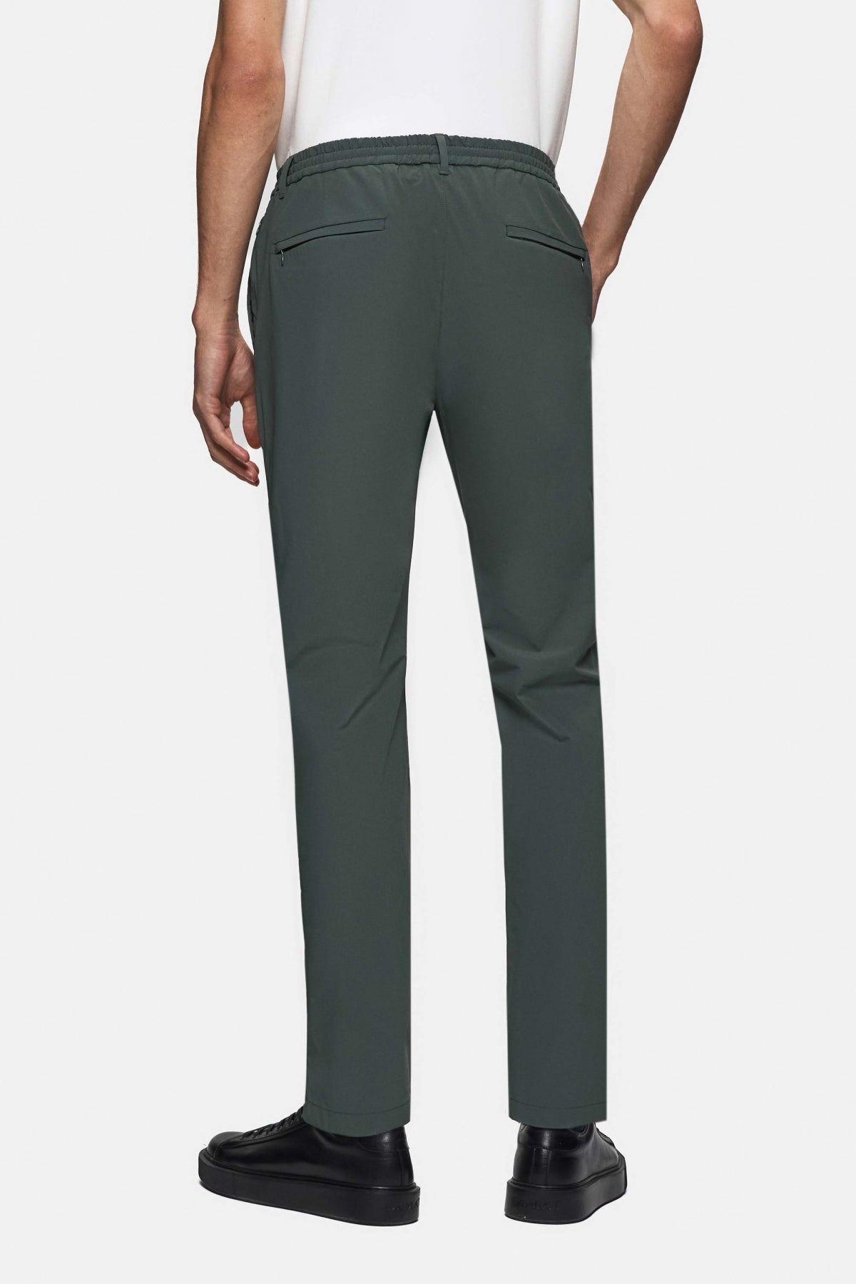 PANTALONI CASUAL SLIM FIT D'S DAMAT - Verde