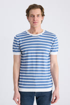 TRICOU SLIM FIT D'S DAMAT - Albastru