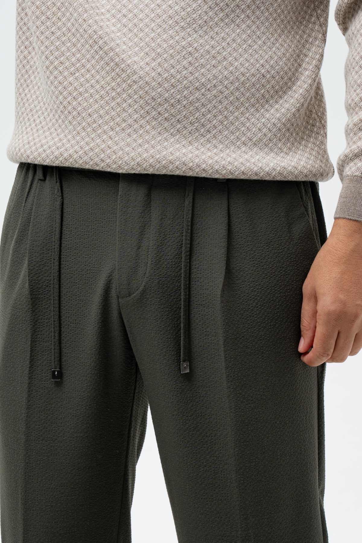 PANTALONI CASUAL JOGGER D'S DAMAT - Kaki