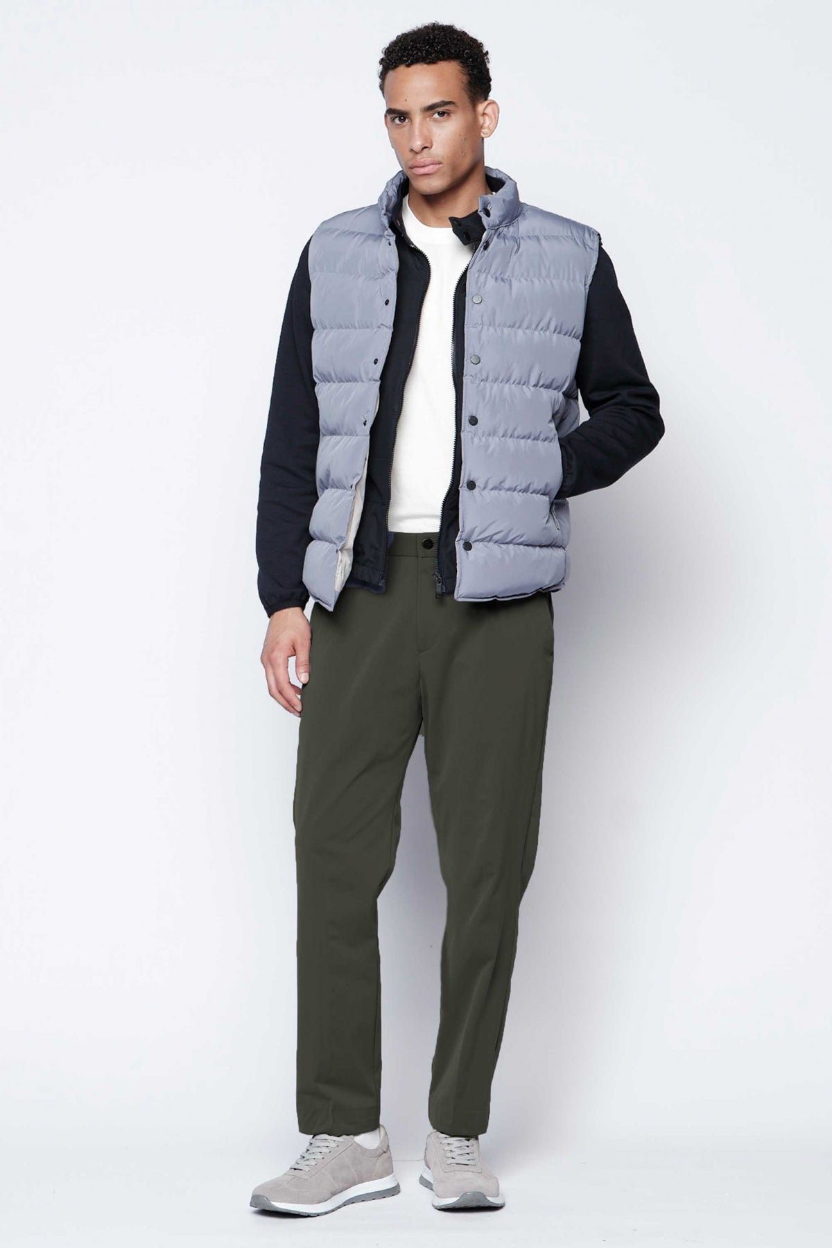 PANTALONI CASUAL SLIM FIT D'S DAMAT - Kaki