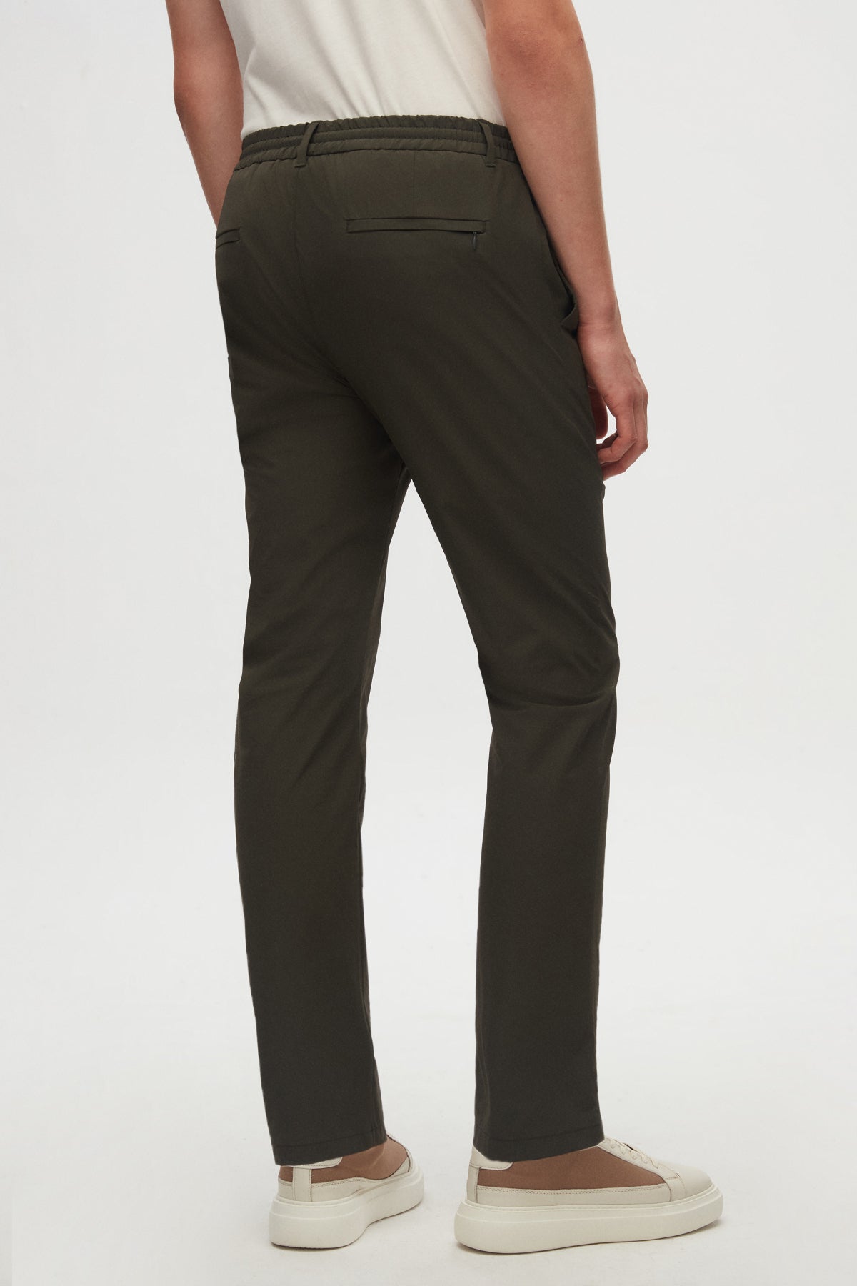PANTALONI CASUAL SLIM FIT D'S DAMAT - Kaki
