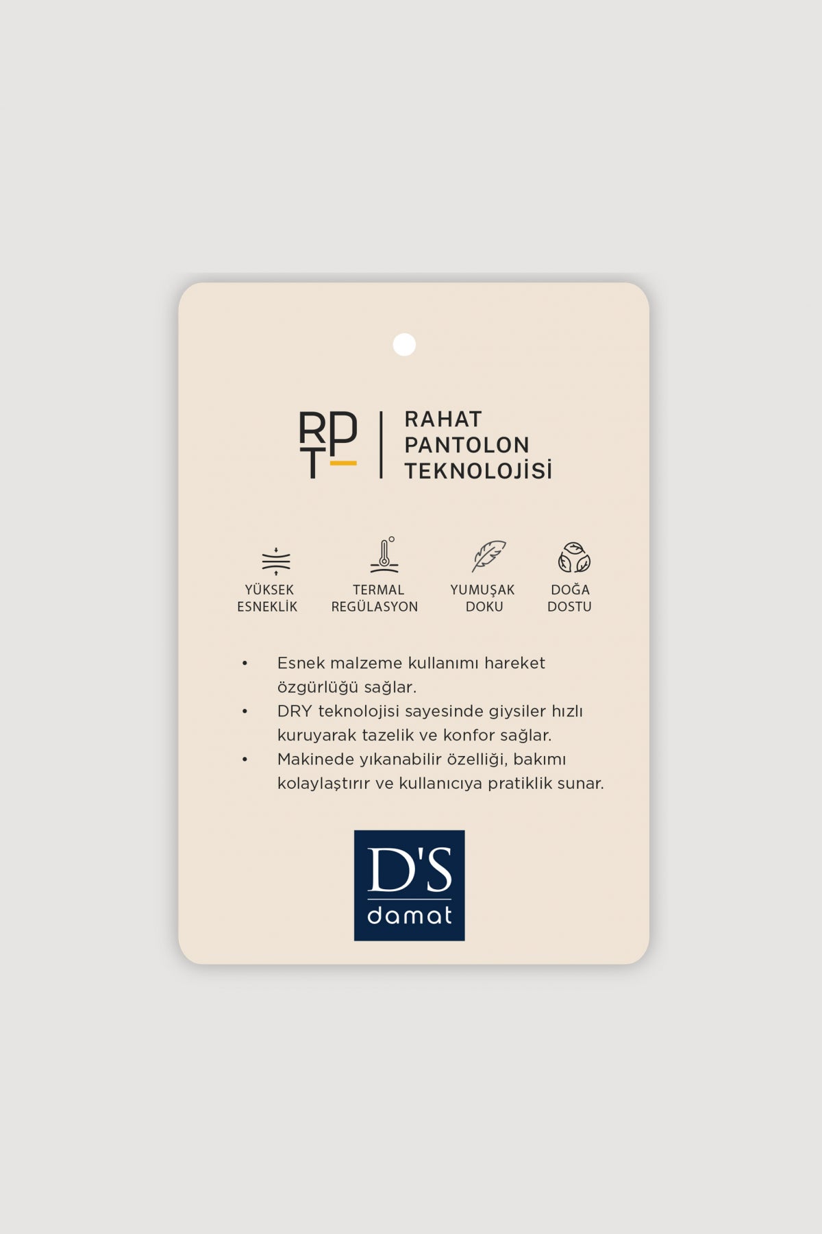 PANTALONI CASUAL SLIM FIT D'S DAMAT - Kaki