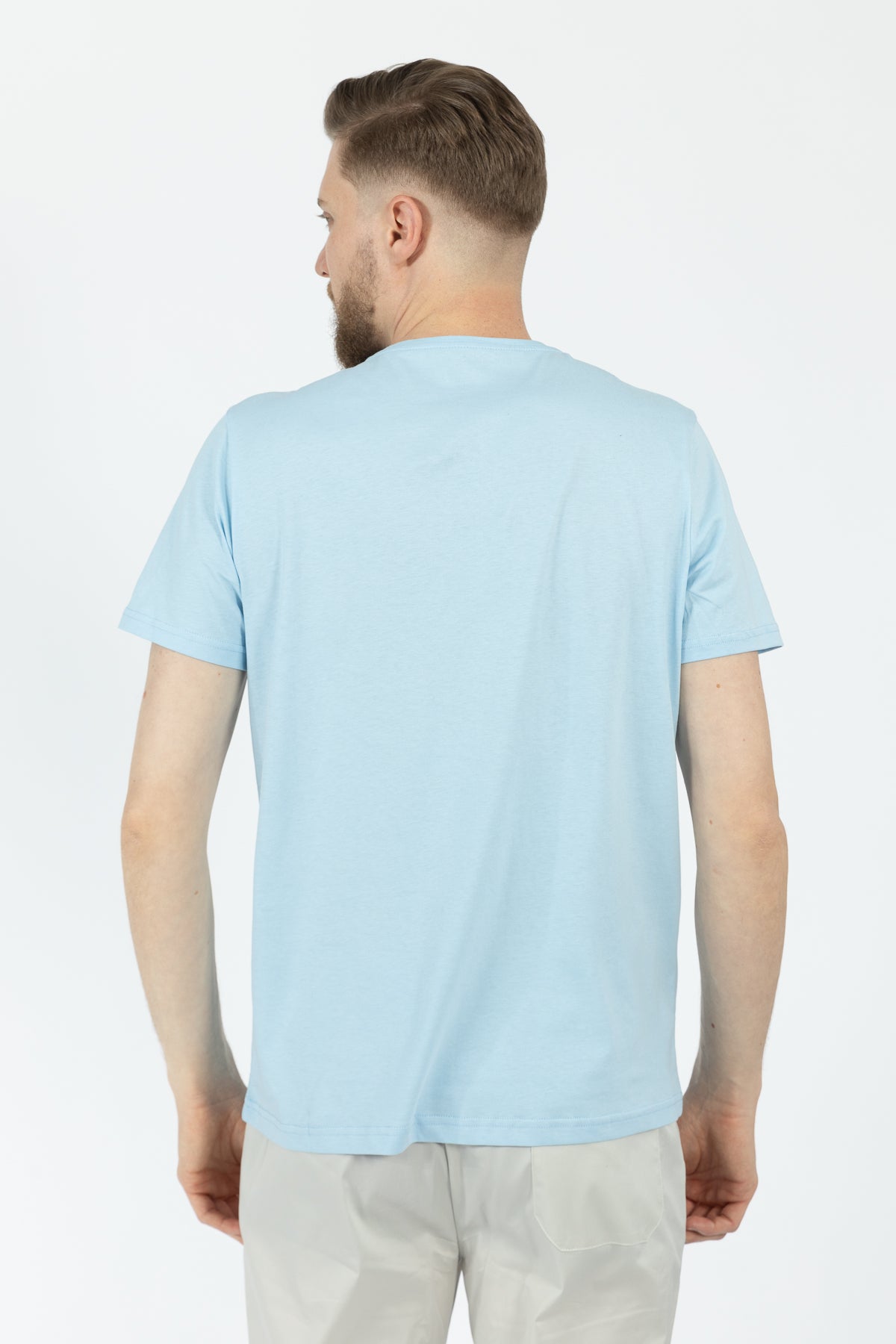 TRICOU SLIM FIT D'S DAMAT - Bleu